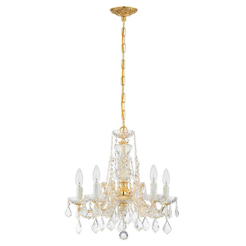 Maria Theresa 20 Inch 5 Light Mini Chandelier by Crystorama