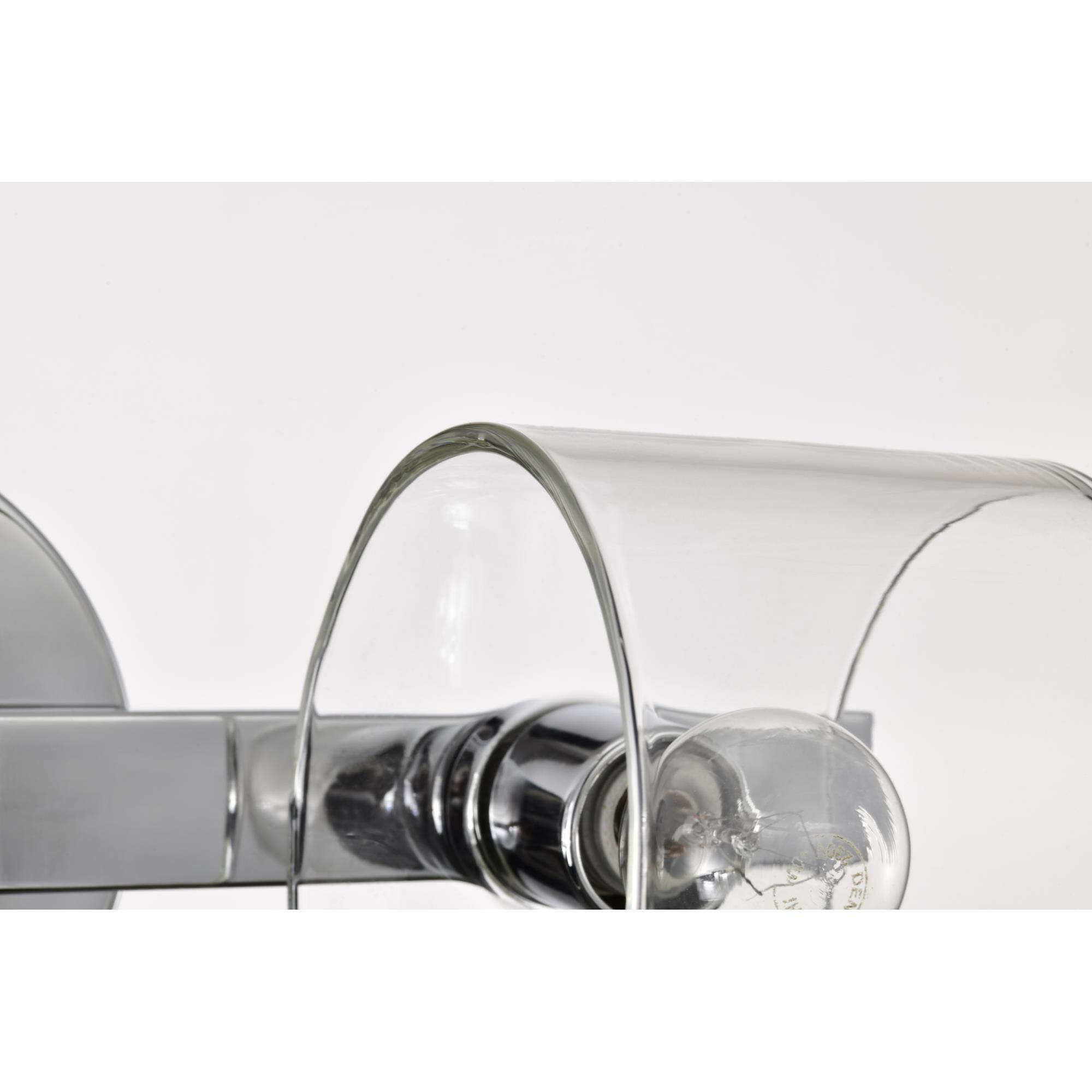 Shown in Polished Nickel finish and Clear glass