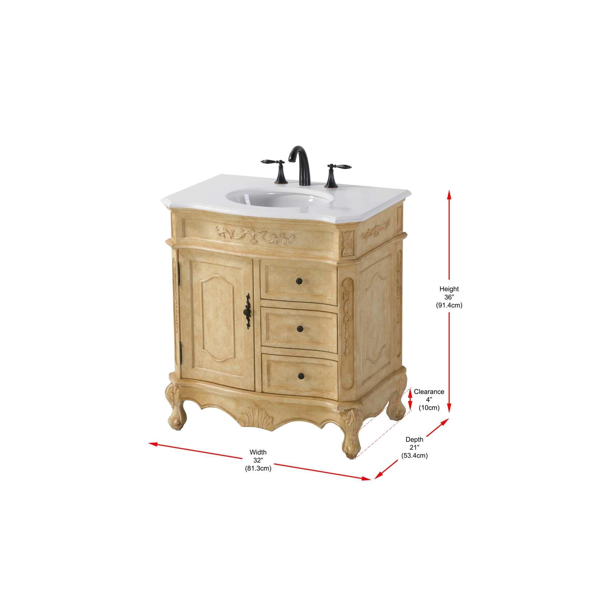 Danville 32 Inch Bath Vanity by Elegant Decor