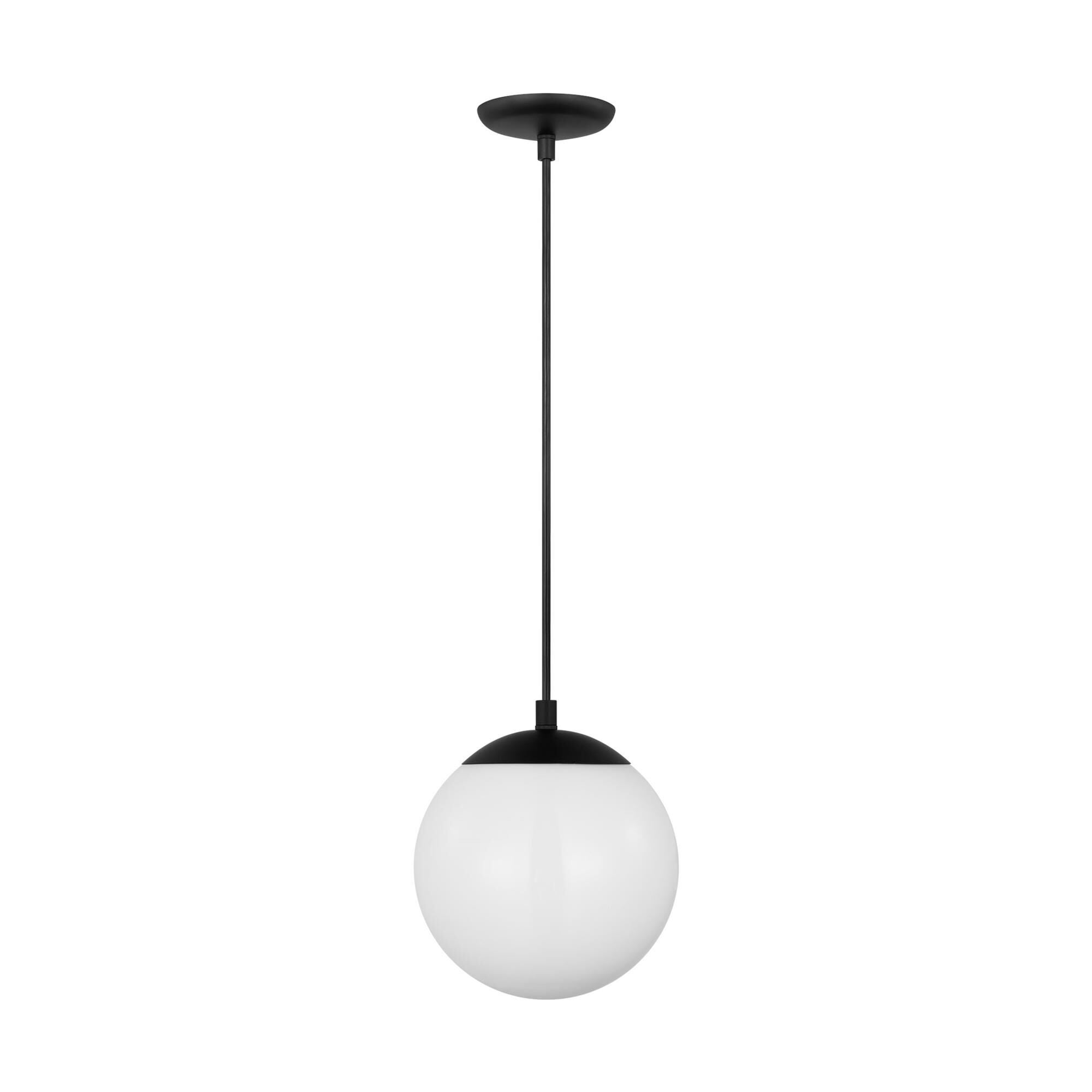 Shown in Midnight Black finish and White glass