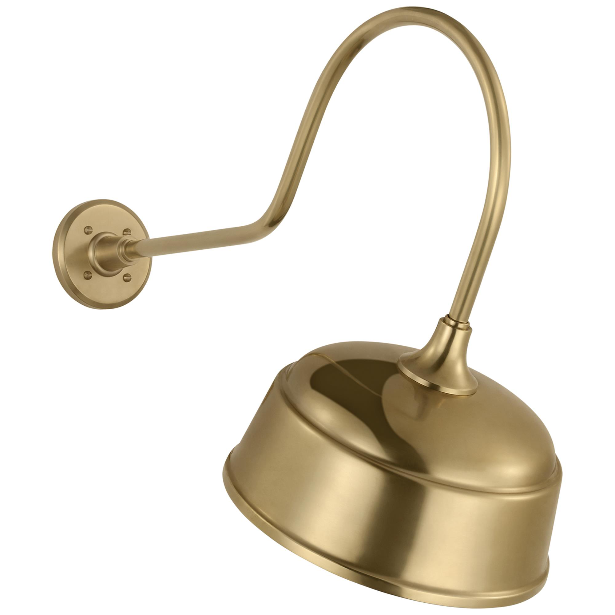 Shown in Hand-Rubbed Antique Brass finish and Gold shade