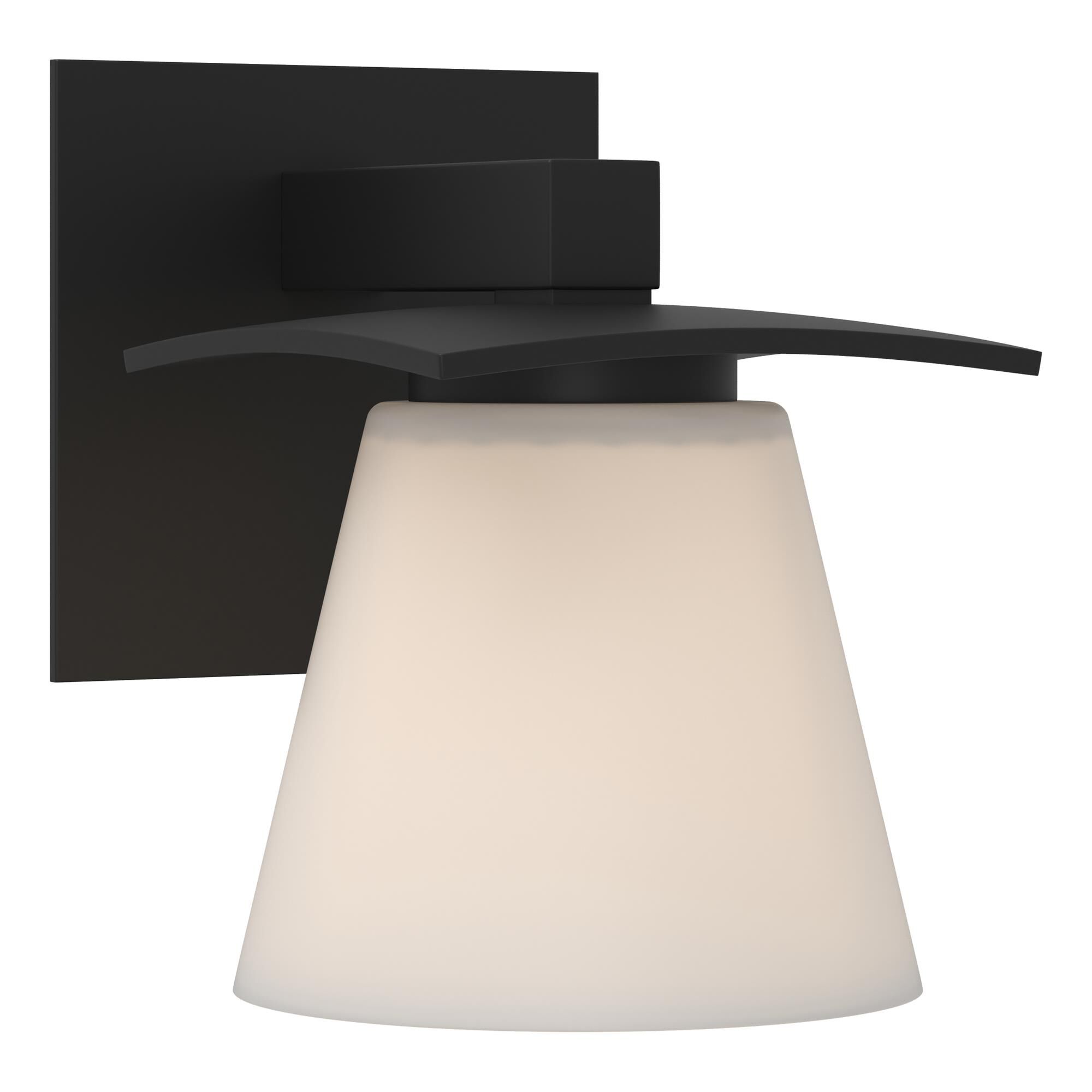 Shown in Black finish and Opal  glass