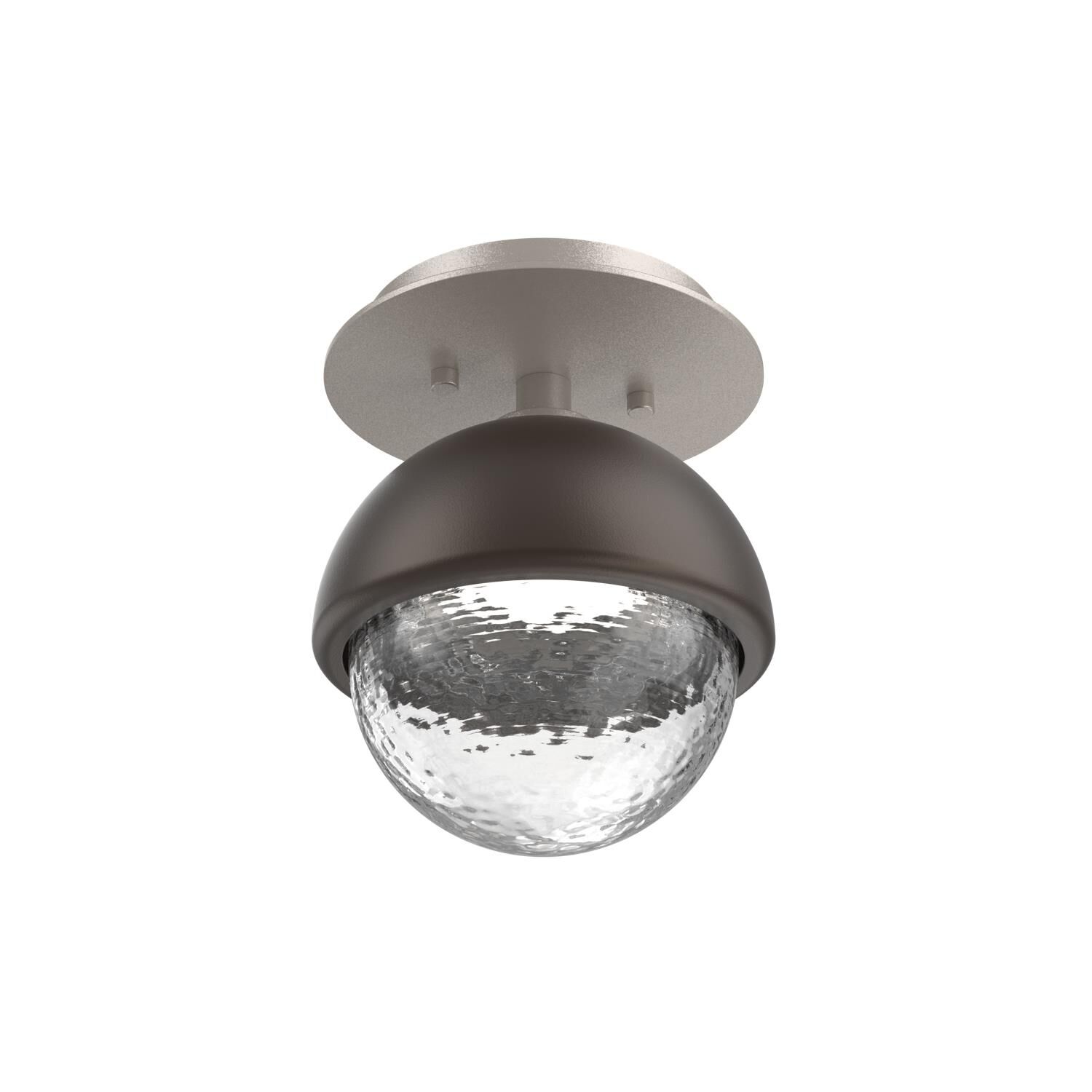 Shown in Beige Silver finish and Clear glass and Flat Bronze accent