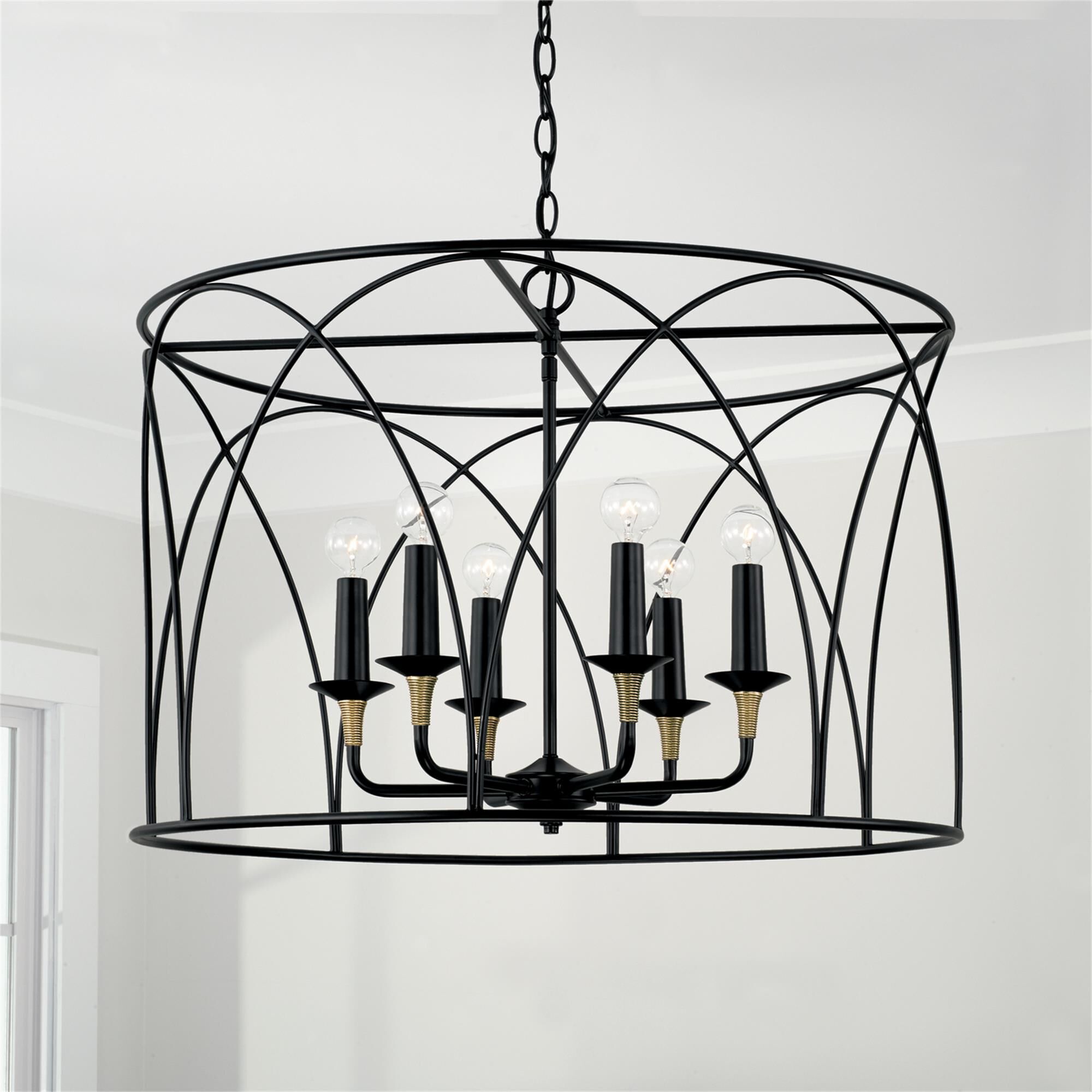 Shown in Matte Black With Brass finish