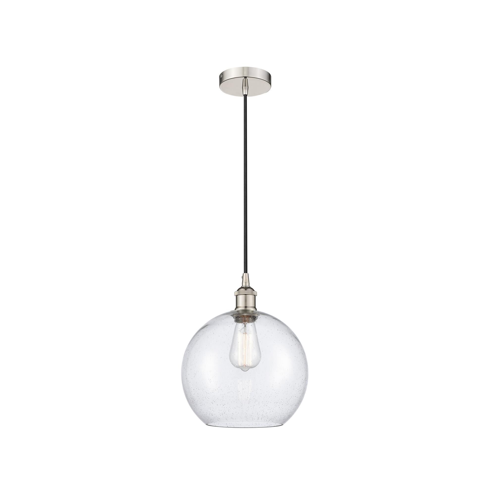 Shown in Polished Nickel finish and Seedy Large Athens glass