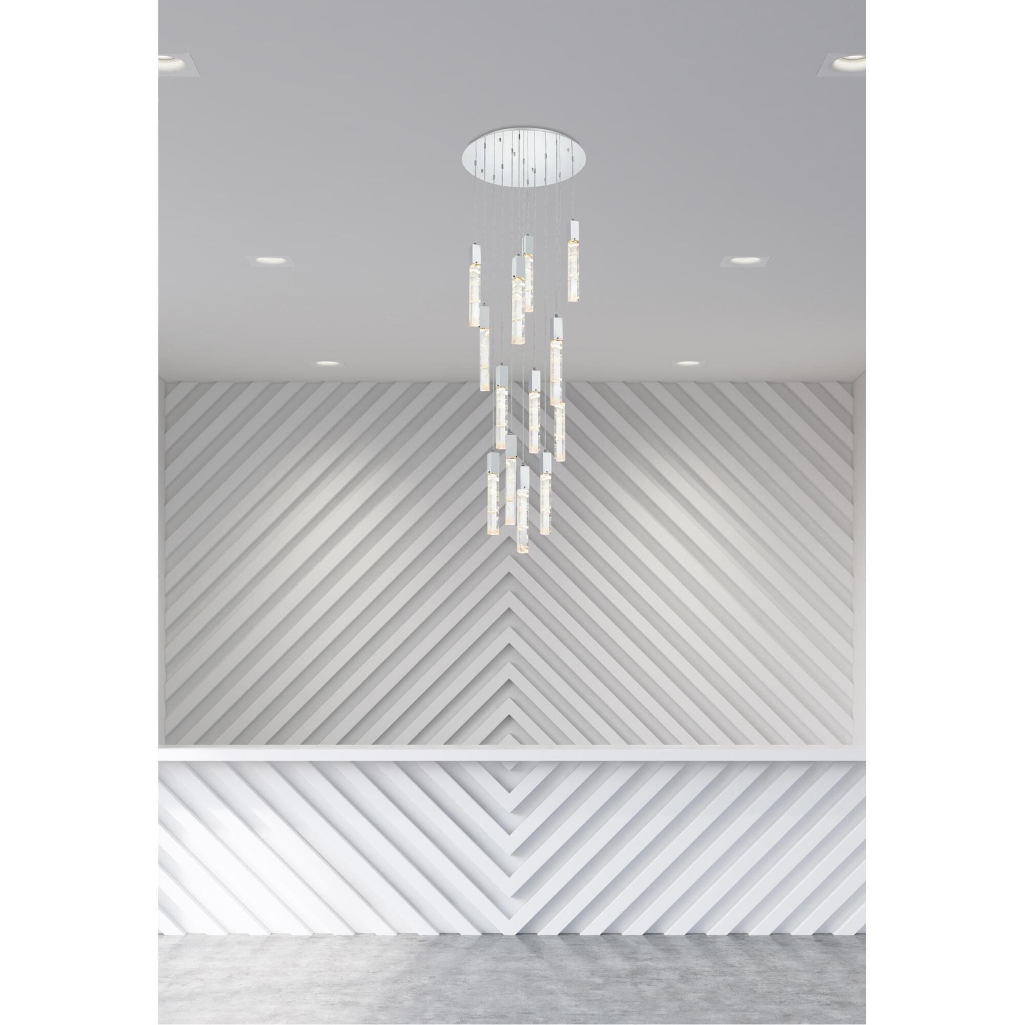 Shown in Chrome finish and Rc crystal and Clear glass