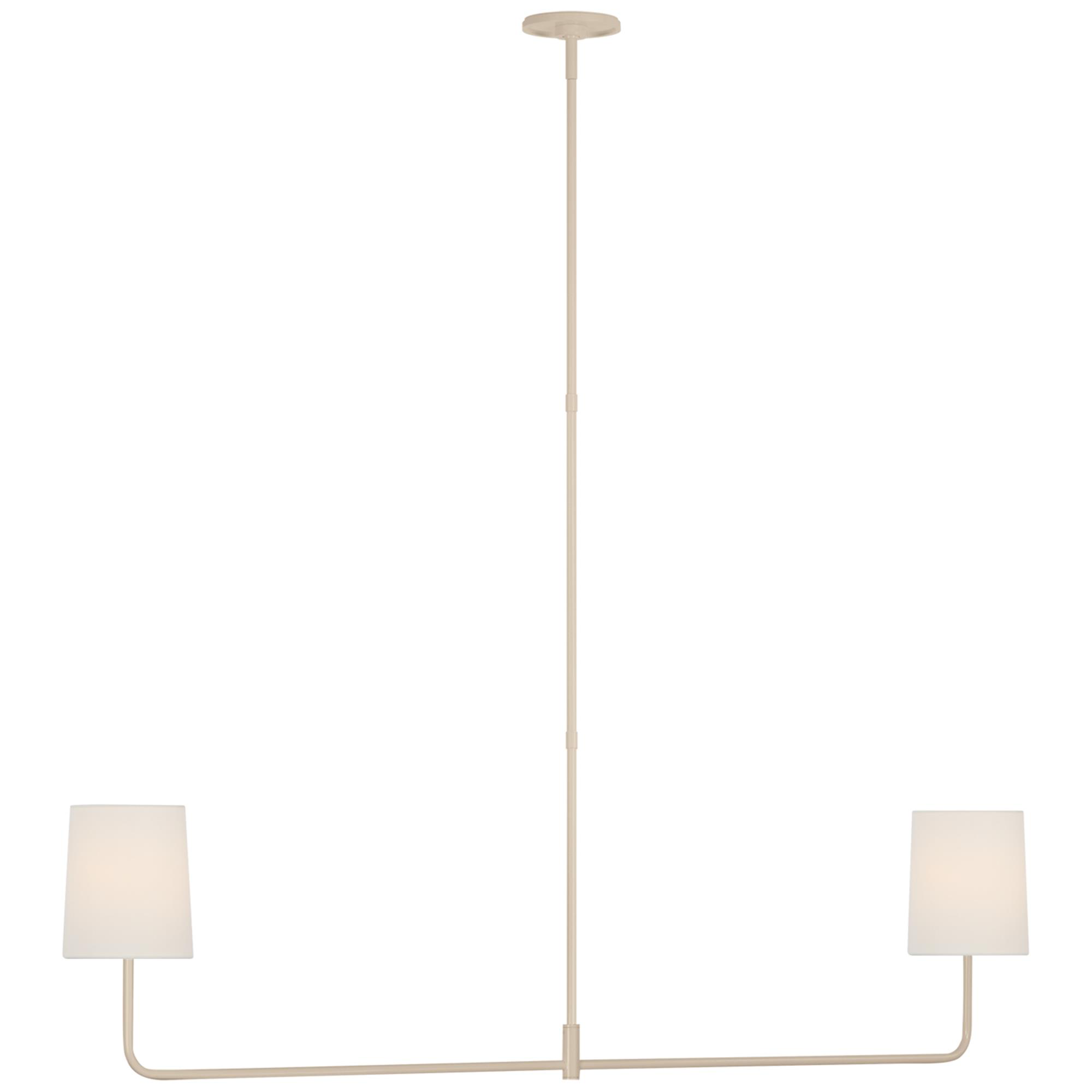 Shown in China White finish and Linen shade