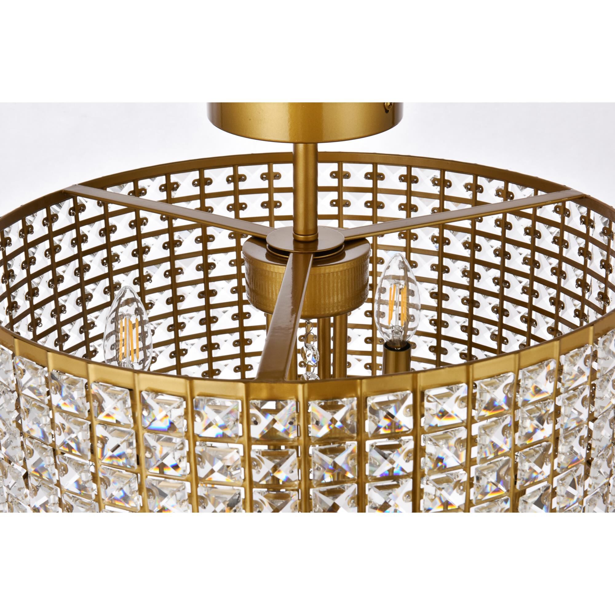 Elise Semi Flush Mount by Elegant Lighting