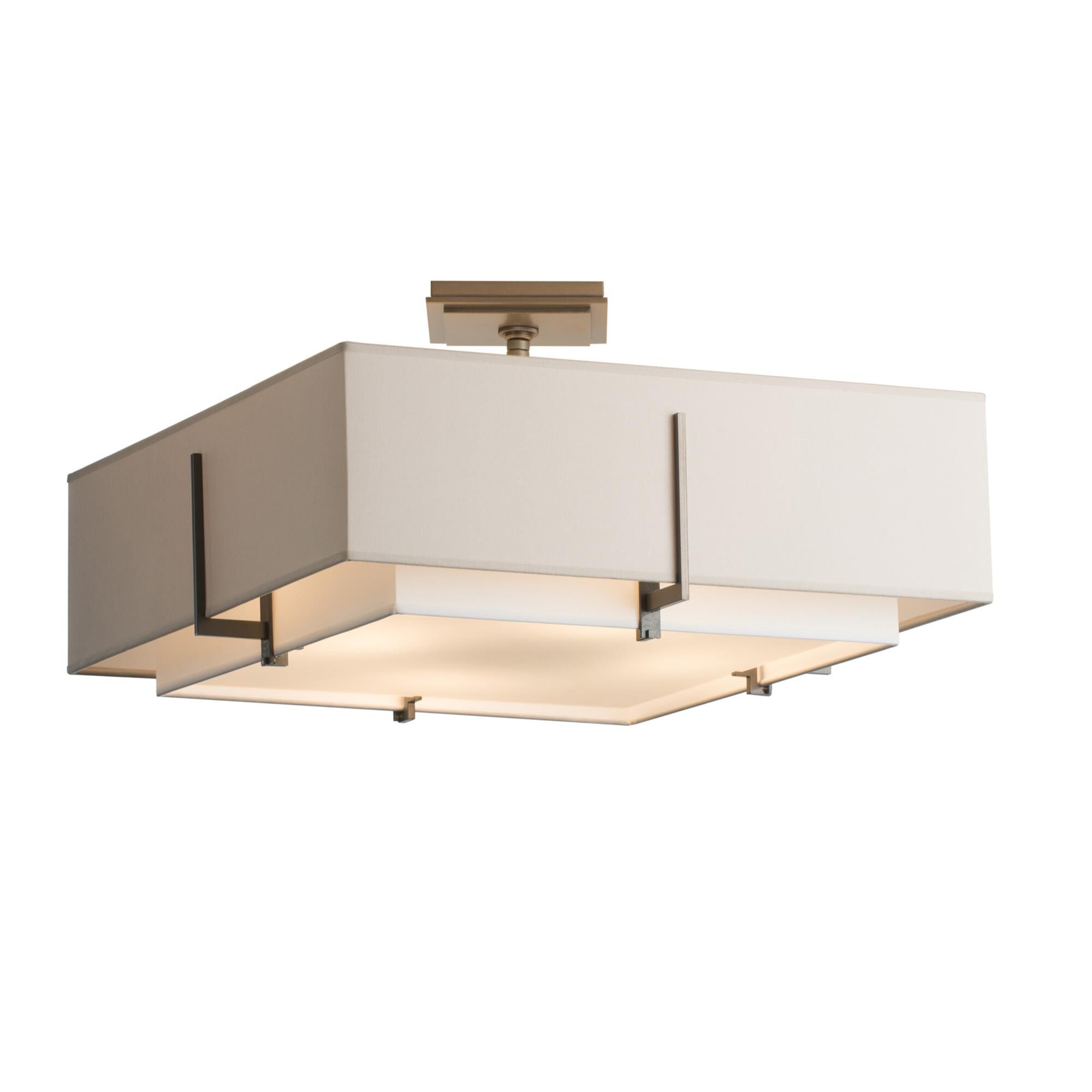 Exos 20 Inch 4 Light Semi Flush Mount by Hubbardton Forge