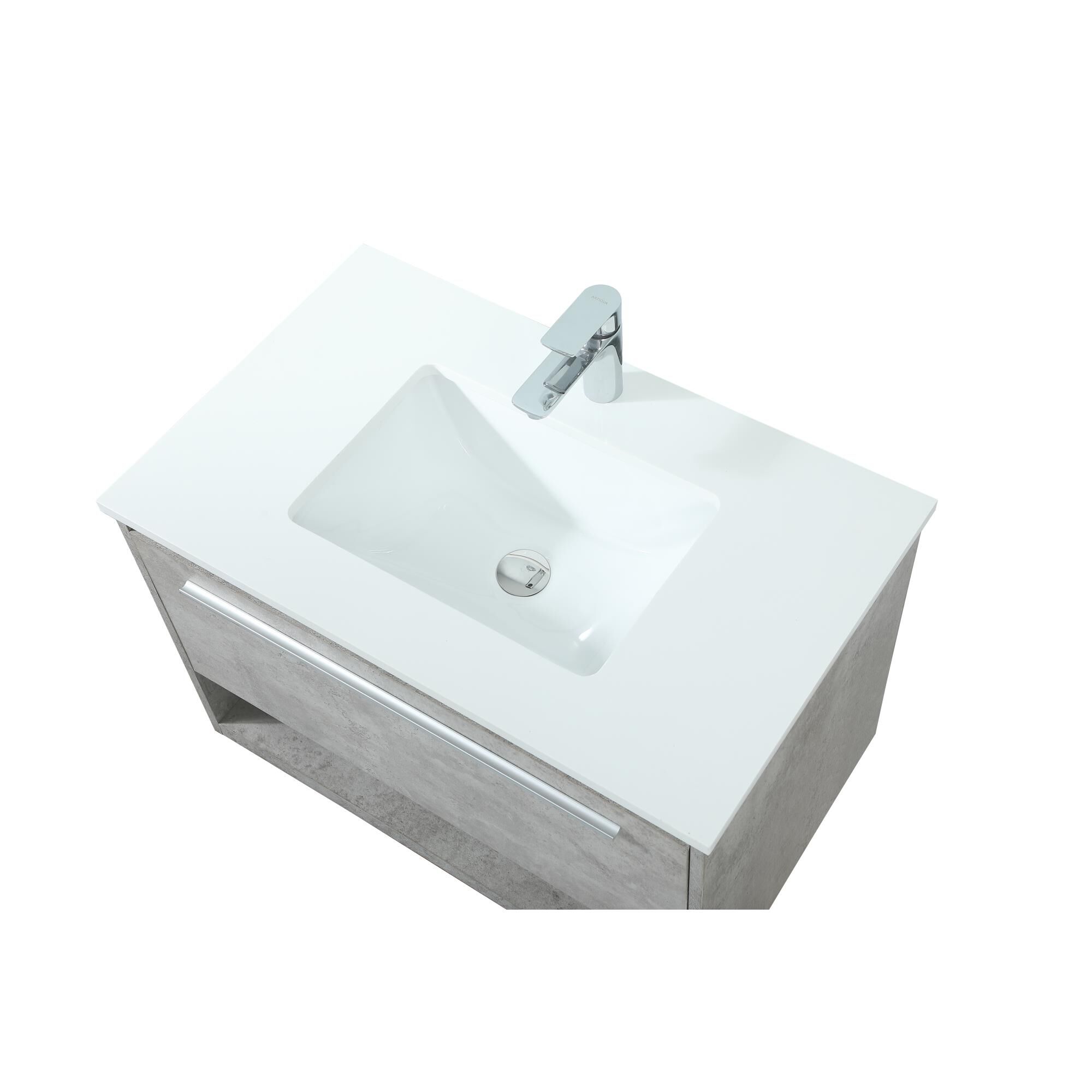 Shown in Concrete Grey finish