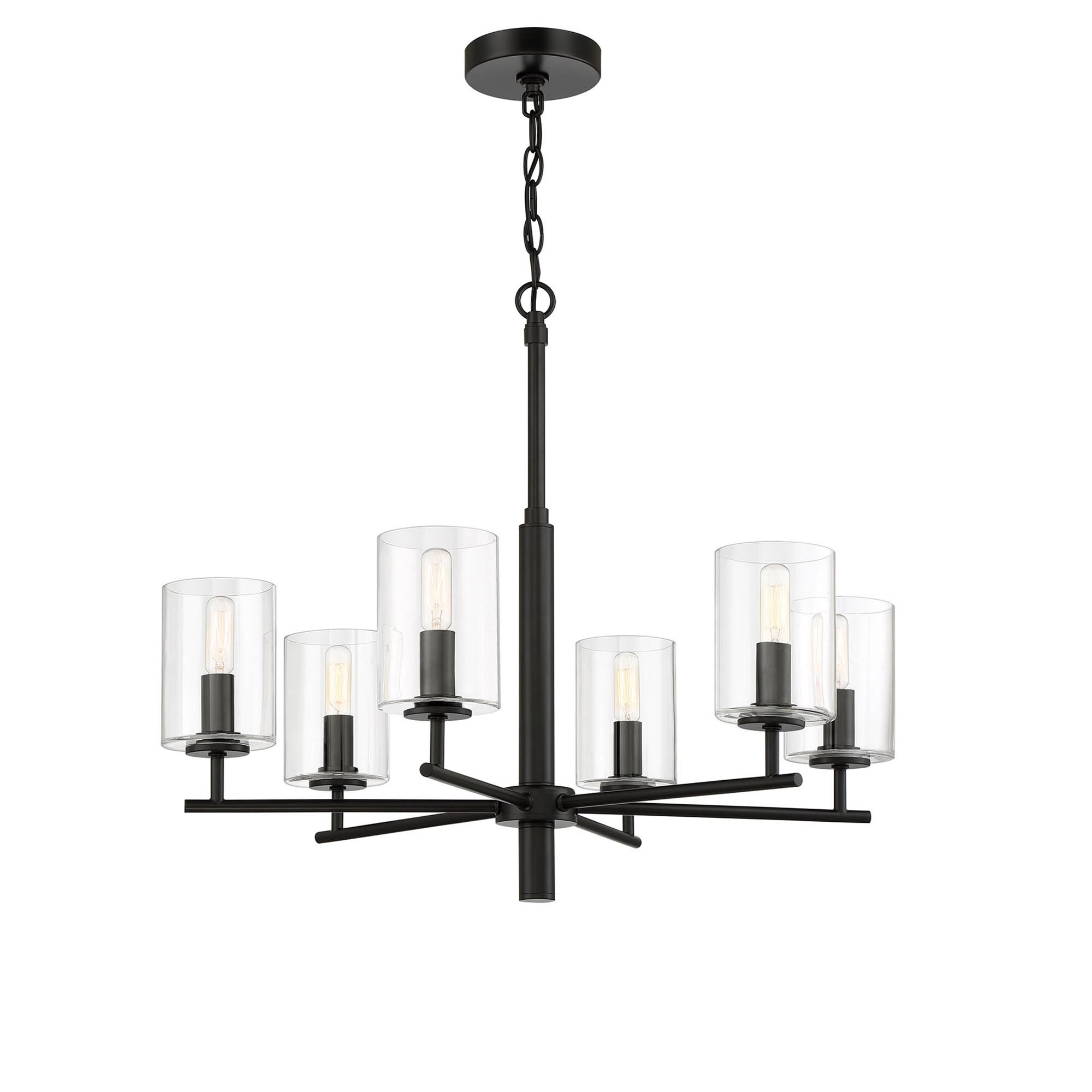 Hailie 26 Inch 6 Light Chandelier by Craftmade
