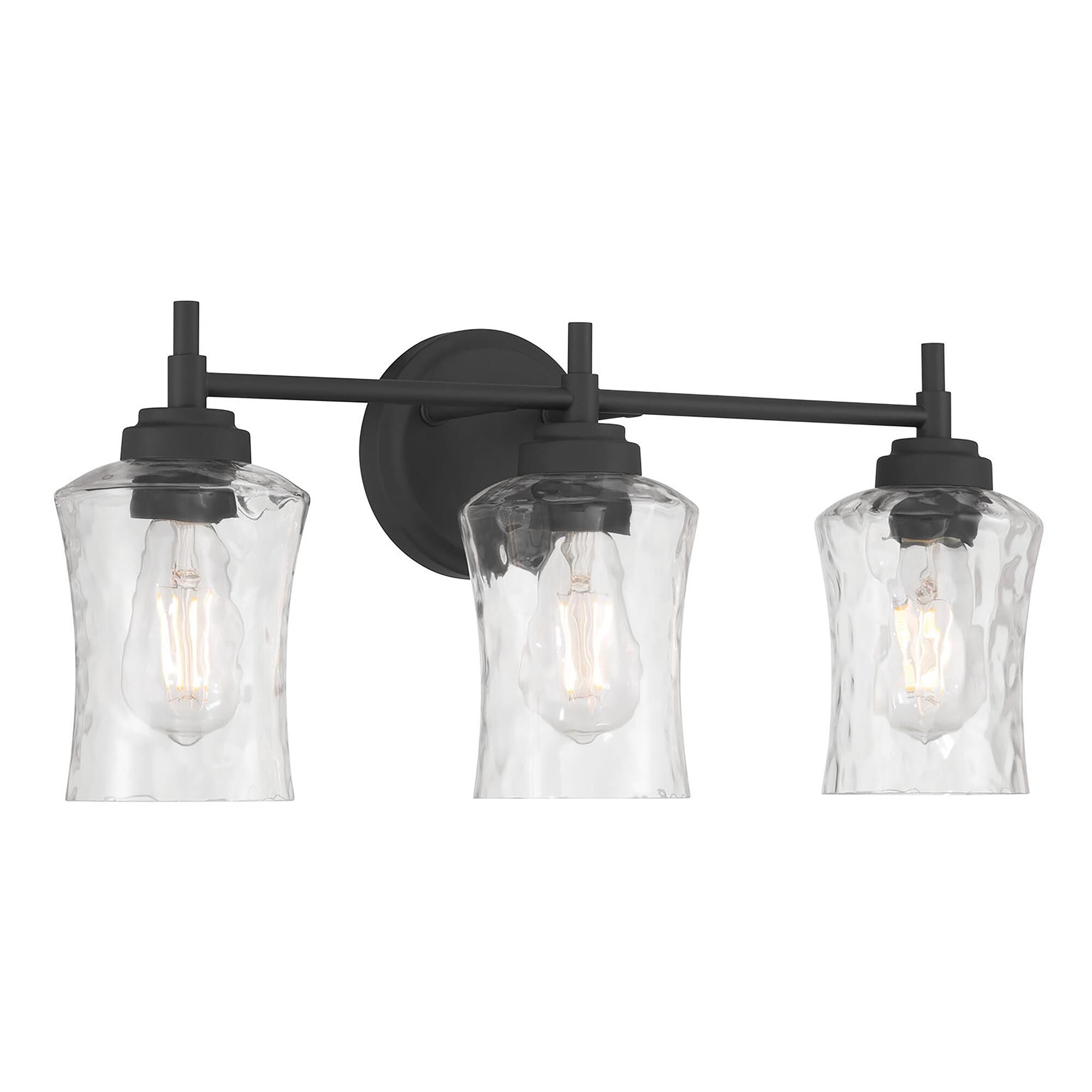 Shown in Matte Black finish and Clear Stone Water glass