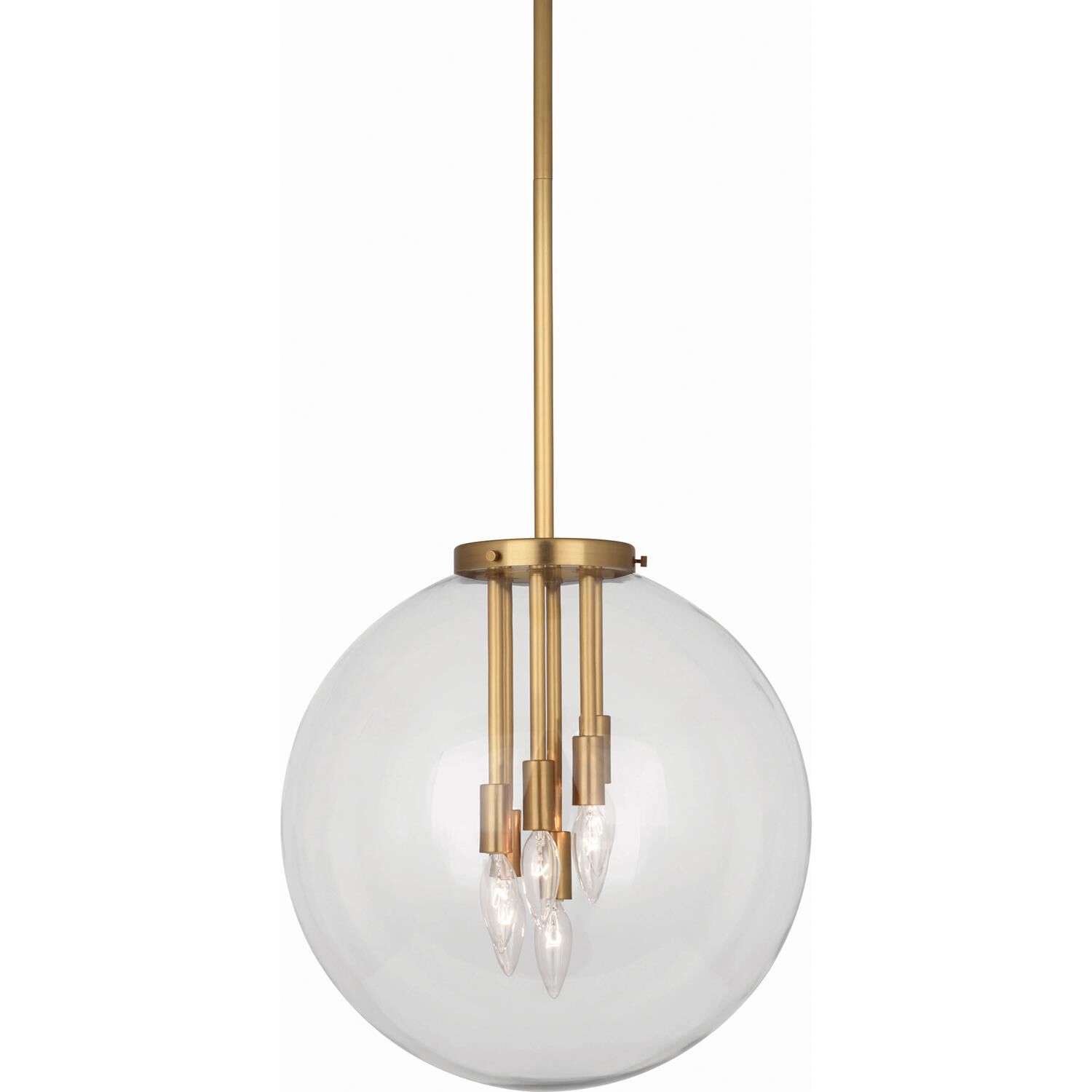Shown in Antique Brass  finish and Clear glass and Clear Glass shade