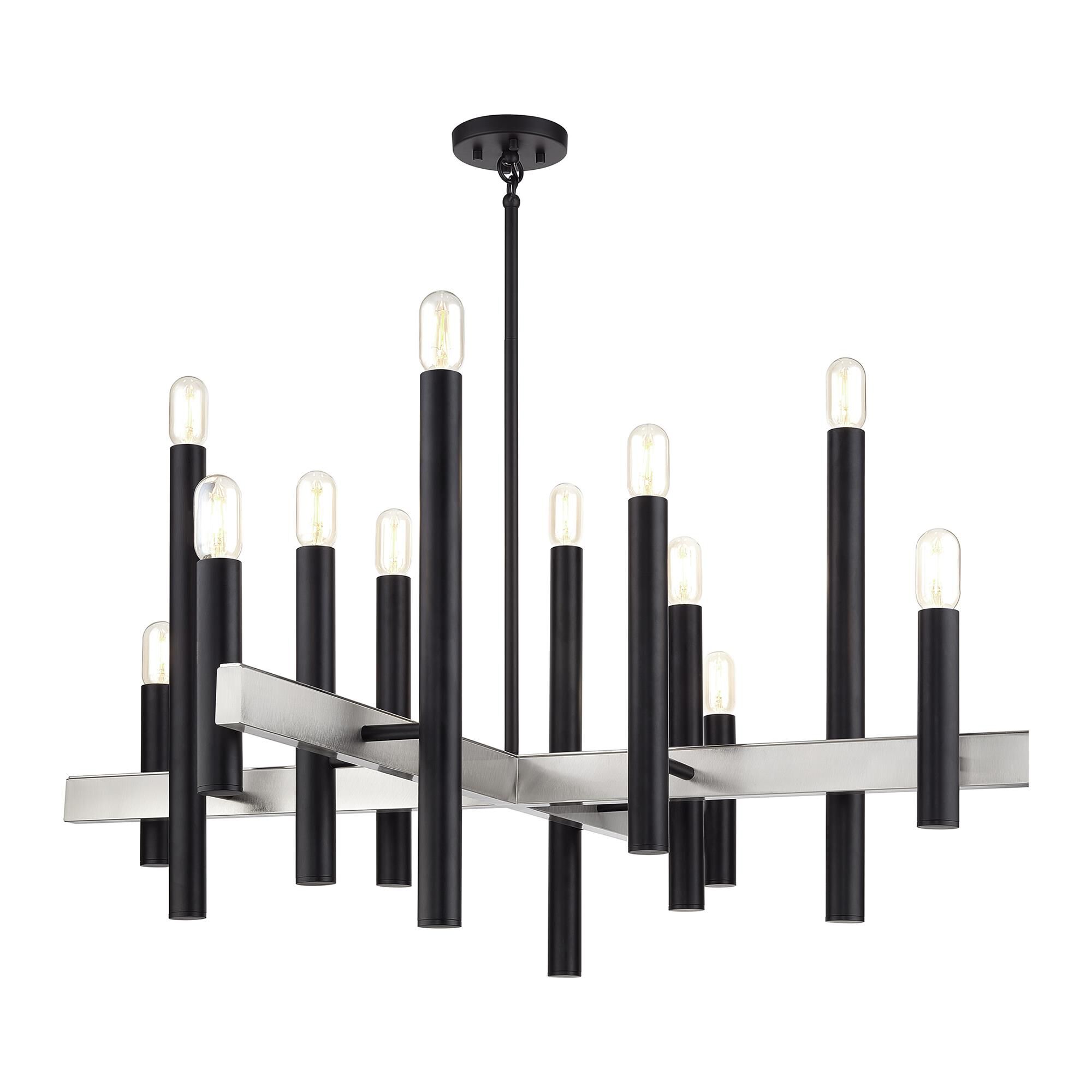 Shown in Black with Brushed Nickel Accents finish