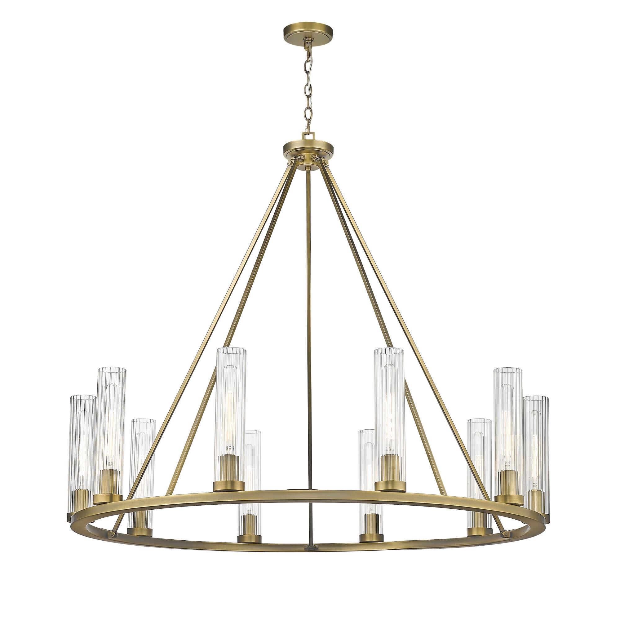 Beau 46 Inch 10 Light Chandelier by Z-Lite