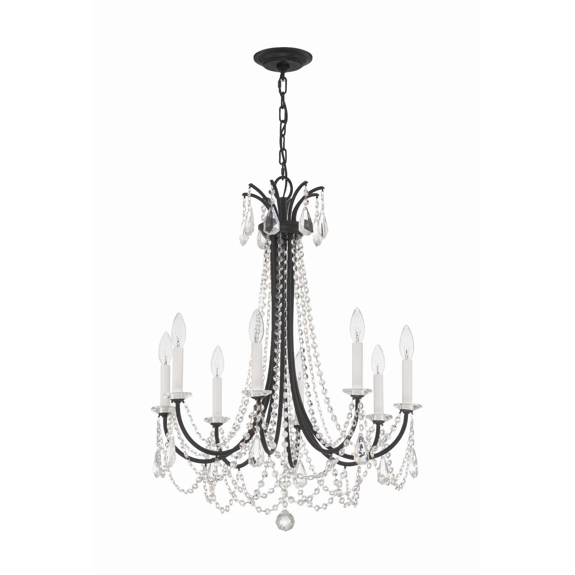 Karrington 26 Inch 8 Light Chandelier by Crystorama