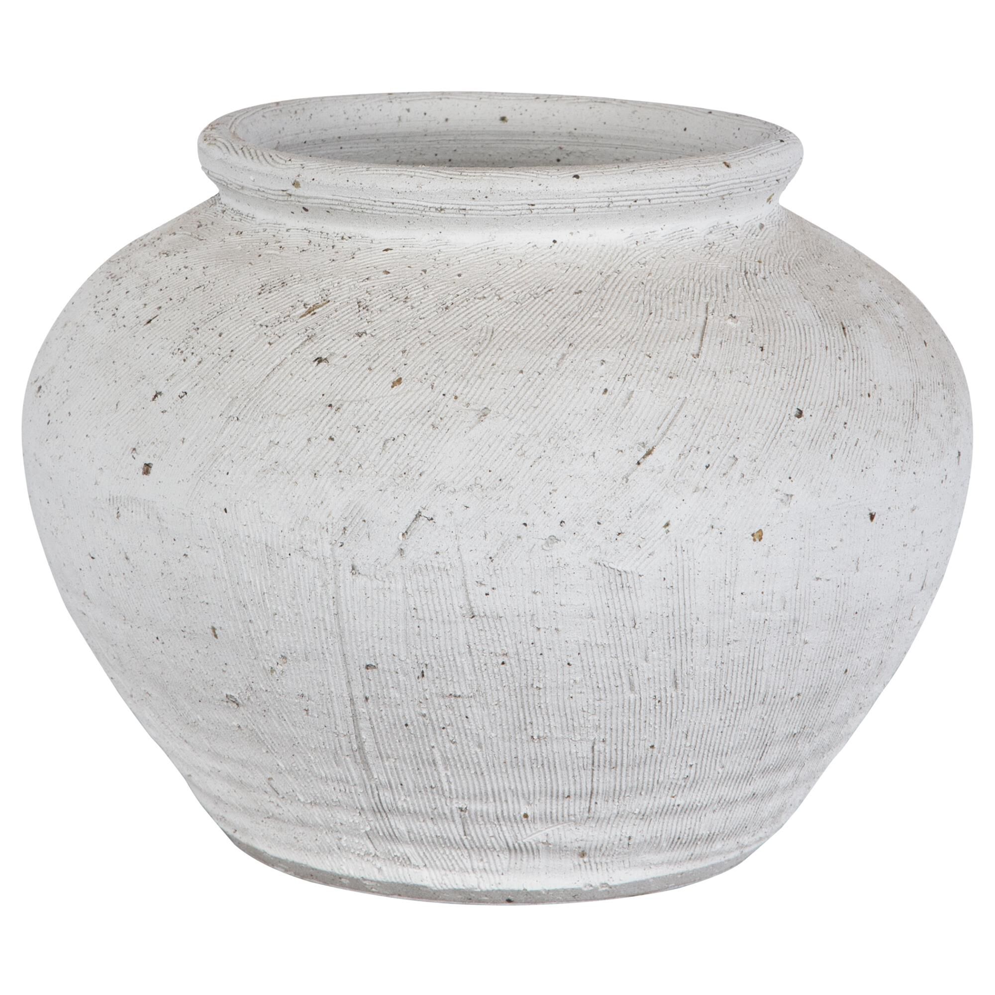 Shown in The Beauty Of The Floreana Ceramic Vase Is In Its Etched Surface. Smooth On The Inside And Pleasingl finish
