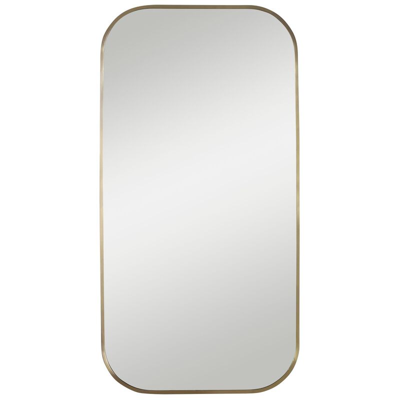 Uttermost Taft Plated Brass Mirror Decorative Mirrors by Uttermost