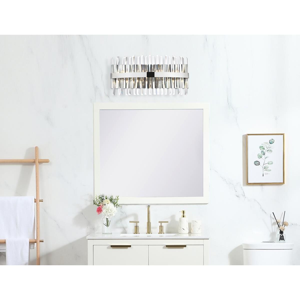 Serephina 24 Inch 8 Light Bath Vanity Light by Elegant Lighting