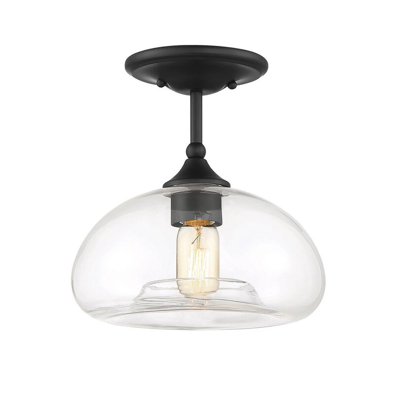 10 Inch 1 Light LED Semi Flush Mount by Meridian Lighting
