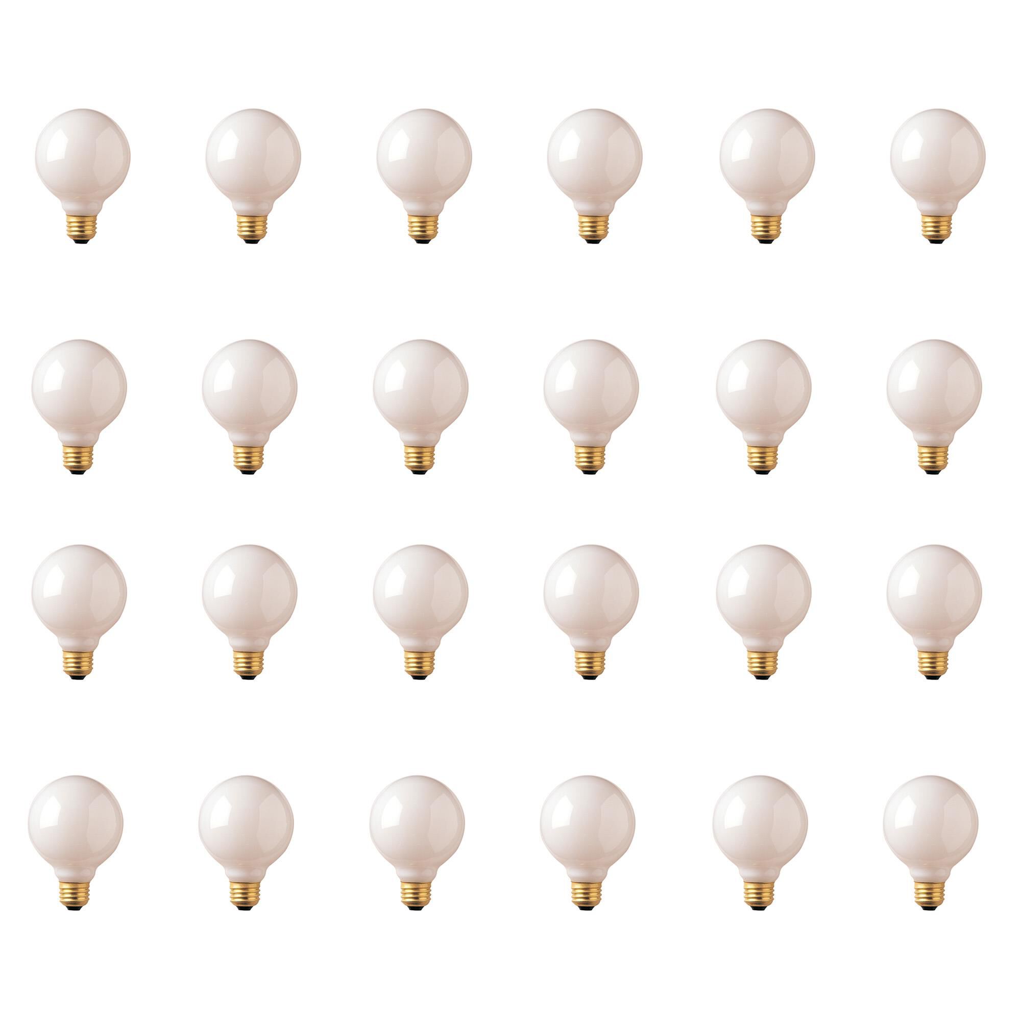 25 Watt 2700K G25 Incandescent Light Bulb,