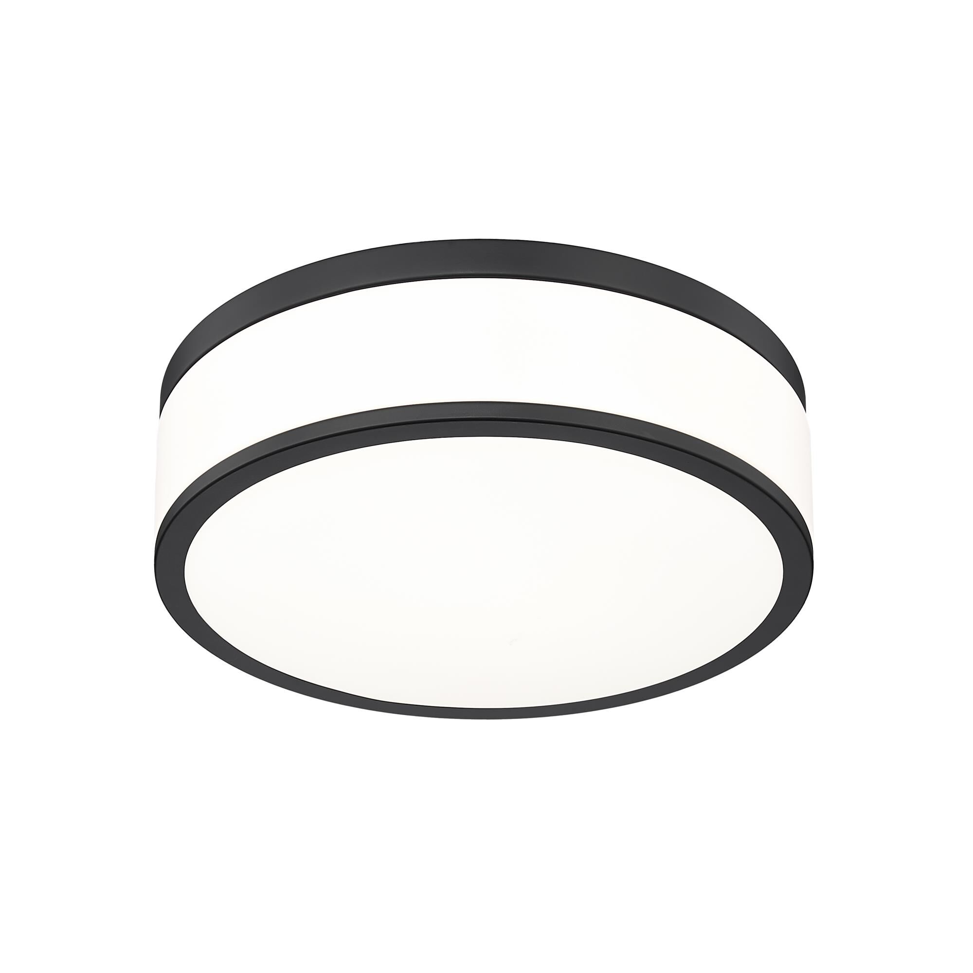 Shown in Matte Black finish and Frosted glass and Frosted shade