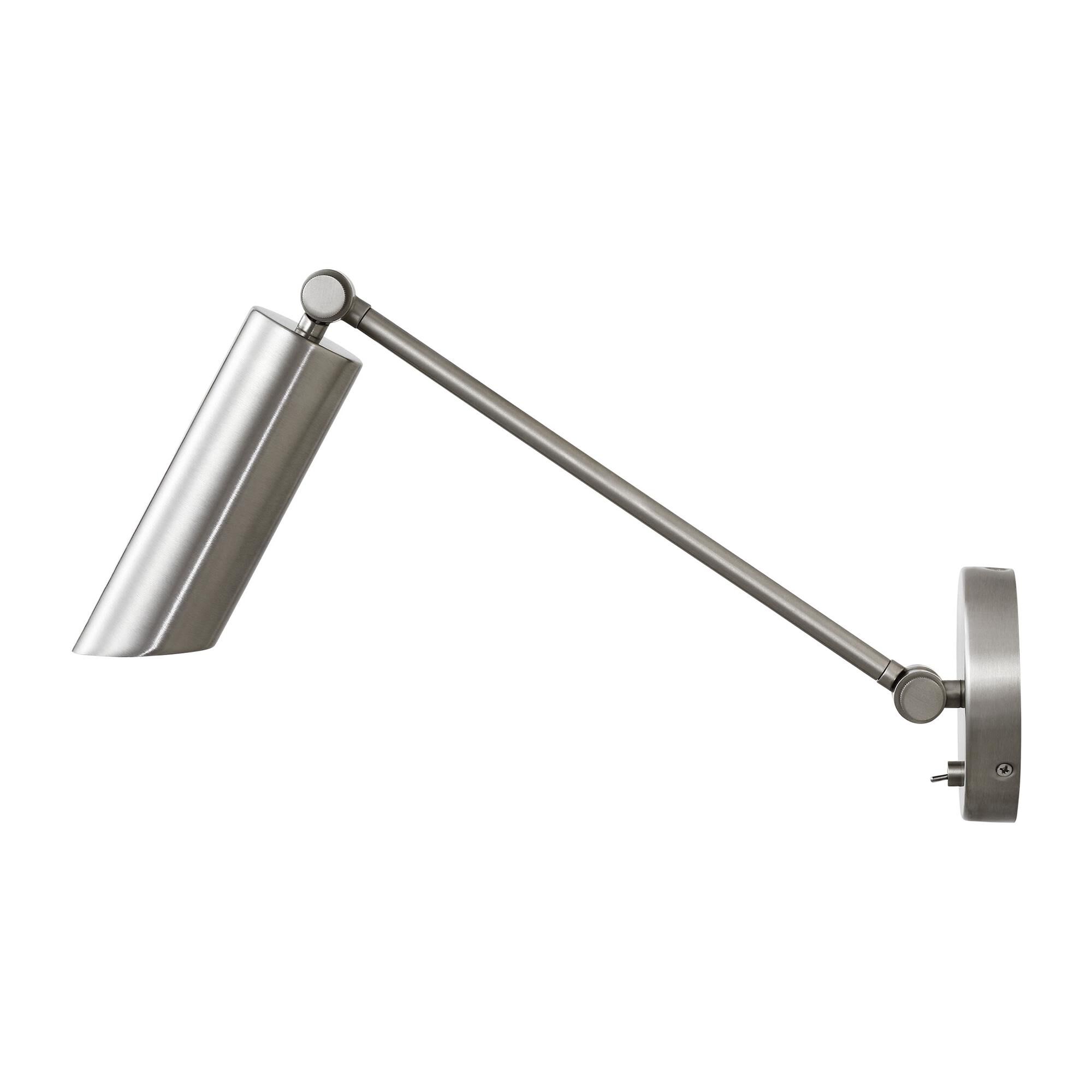 Shown in Brushed Nickel finish and Brushed Nickel shade
