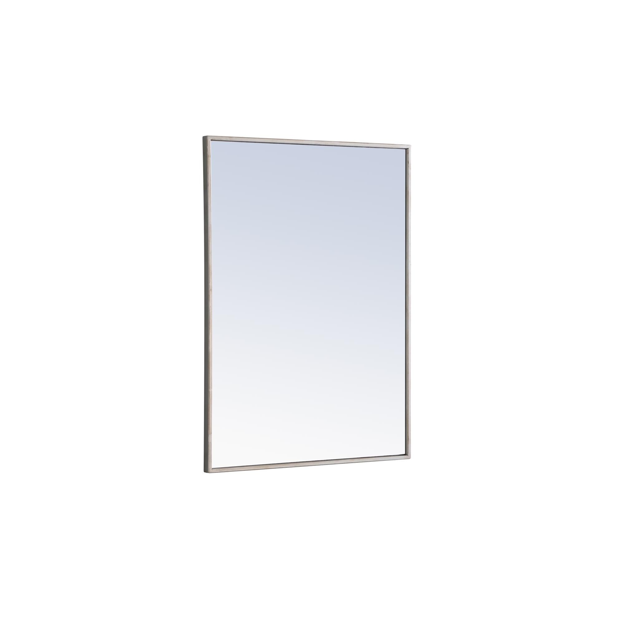 Shown in Silver finish and Clear Mirror Beveled glass