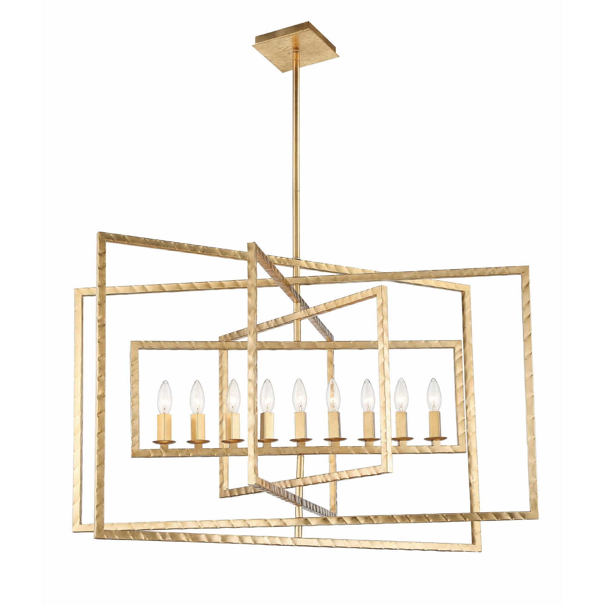 Capri 39 Inch 9 Light Chandelier by Crystorama