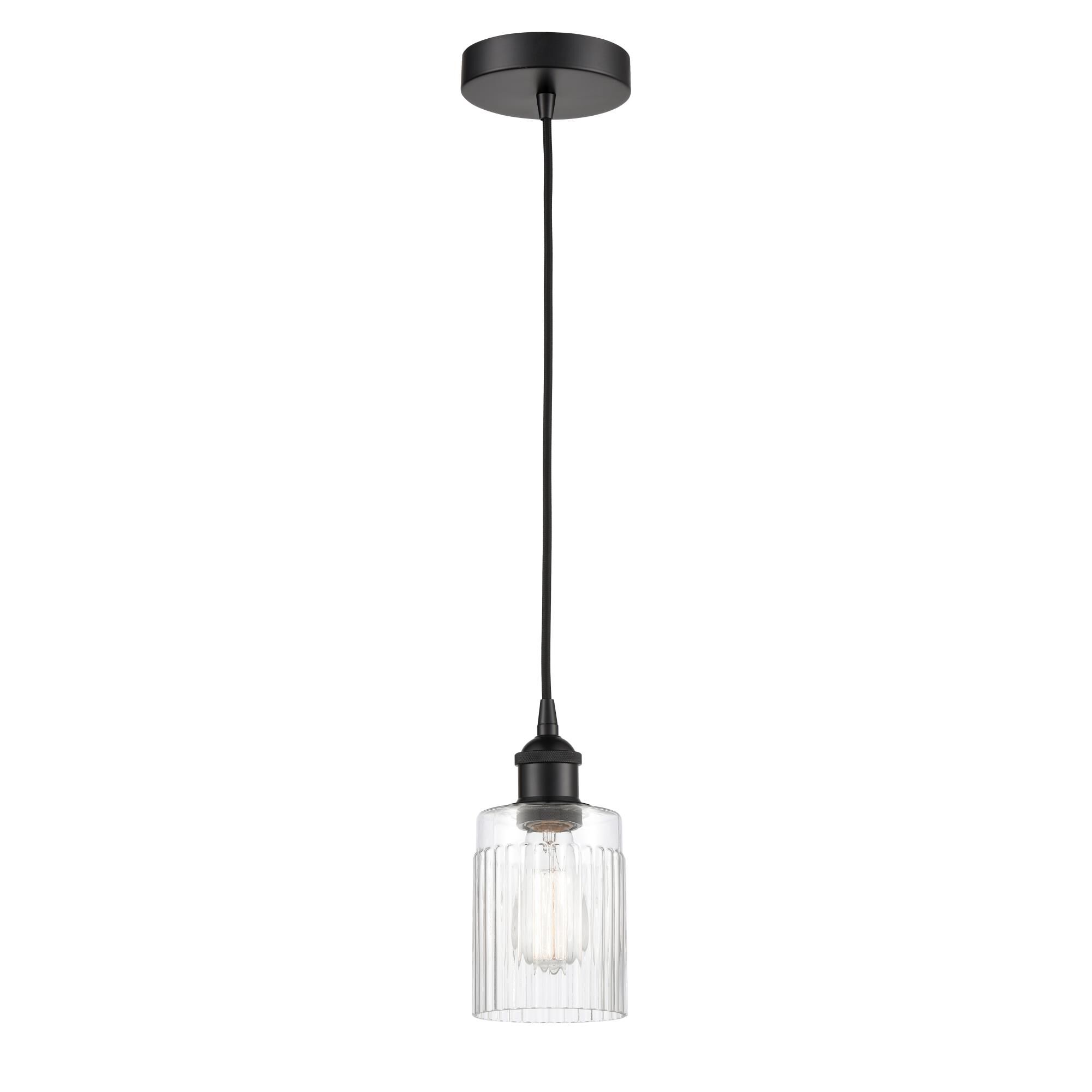 Shown in Matte Black finish and Clear glass