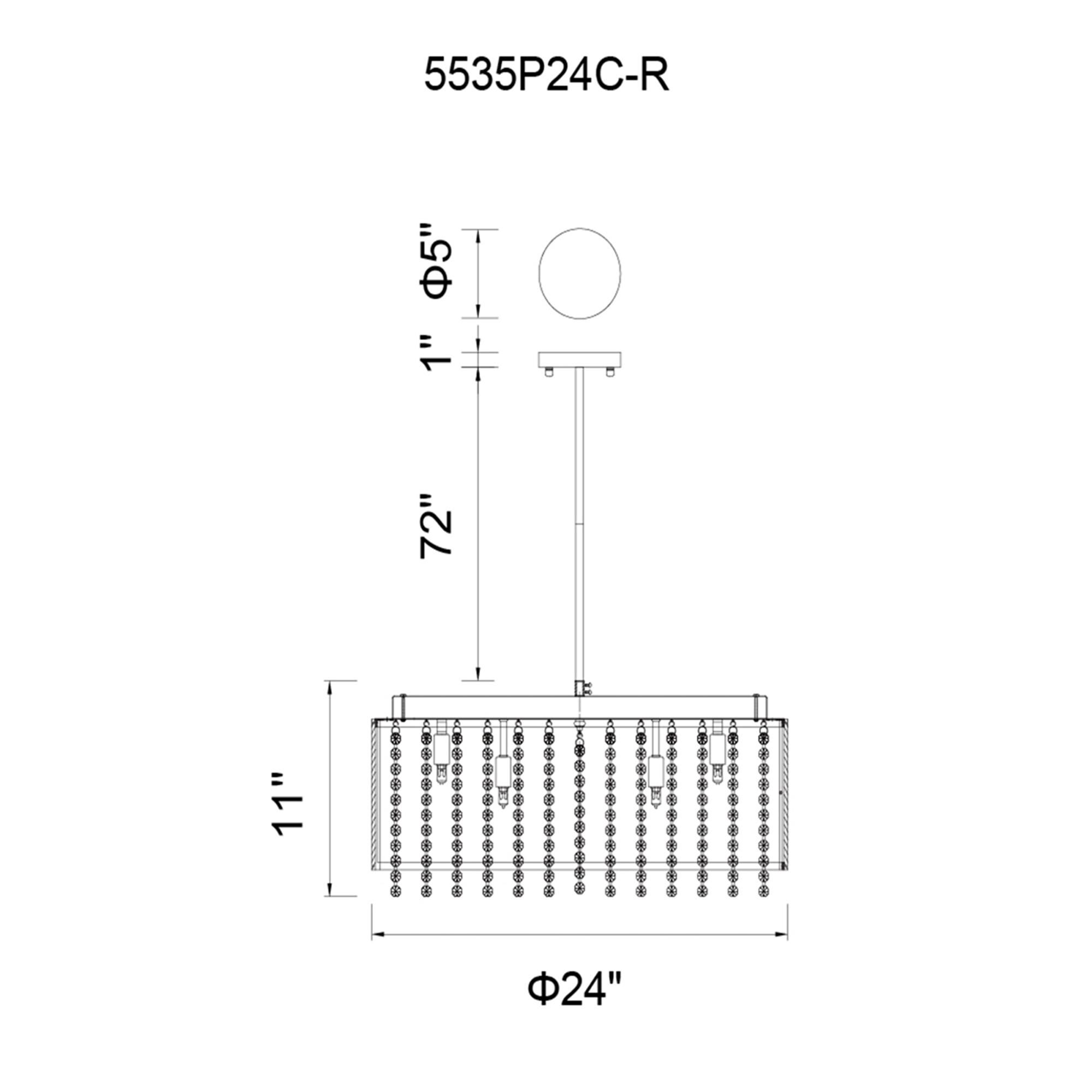 Claire 24 Inch 14 Light Chandelier by CWI Lighting
