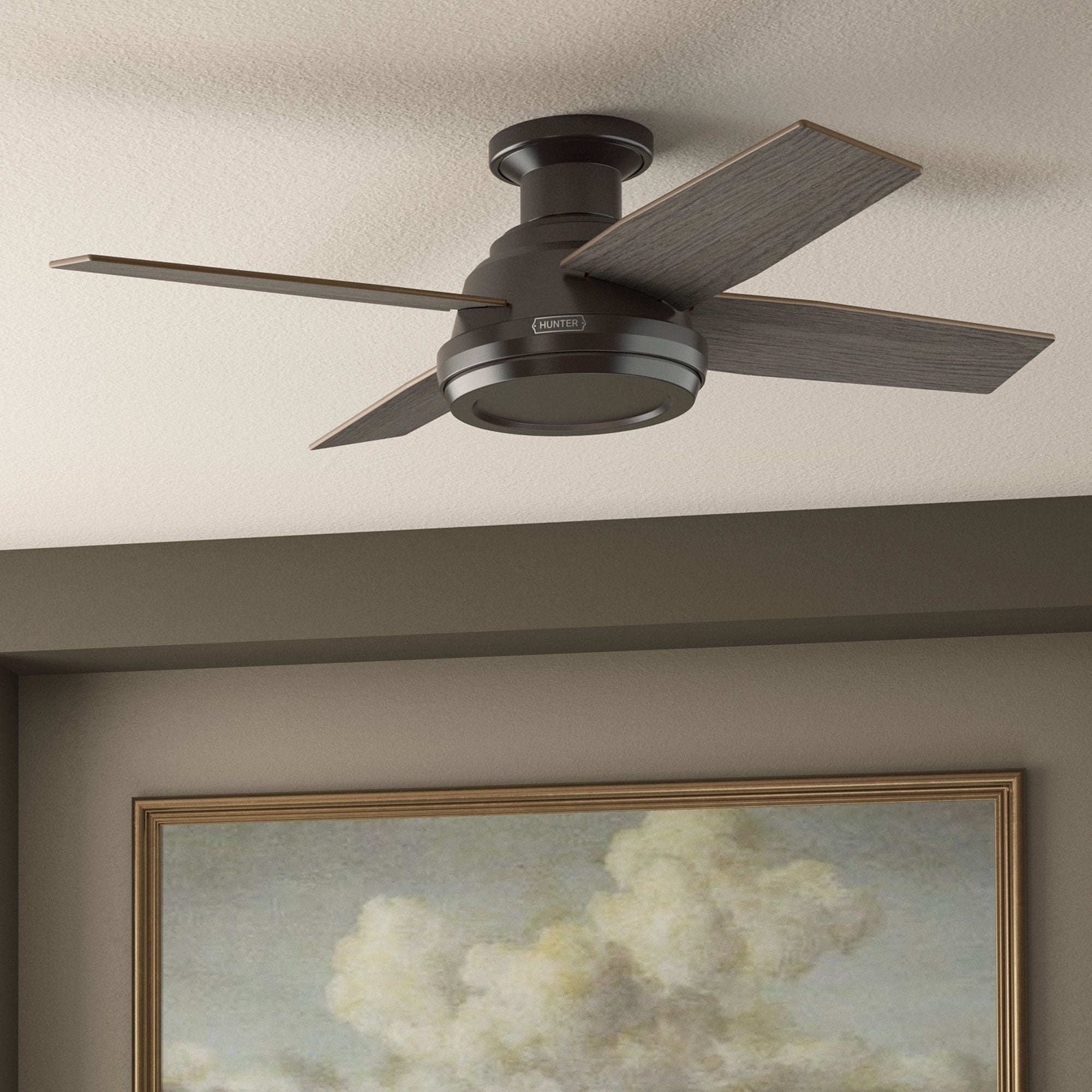 Dempsey 44 Inch Flush Mount Fan,