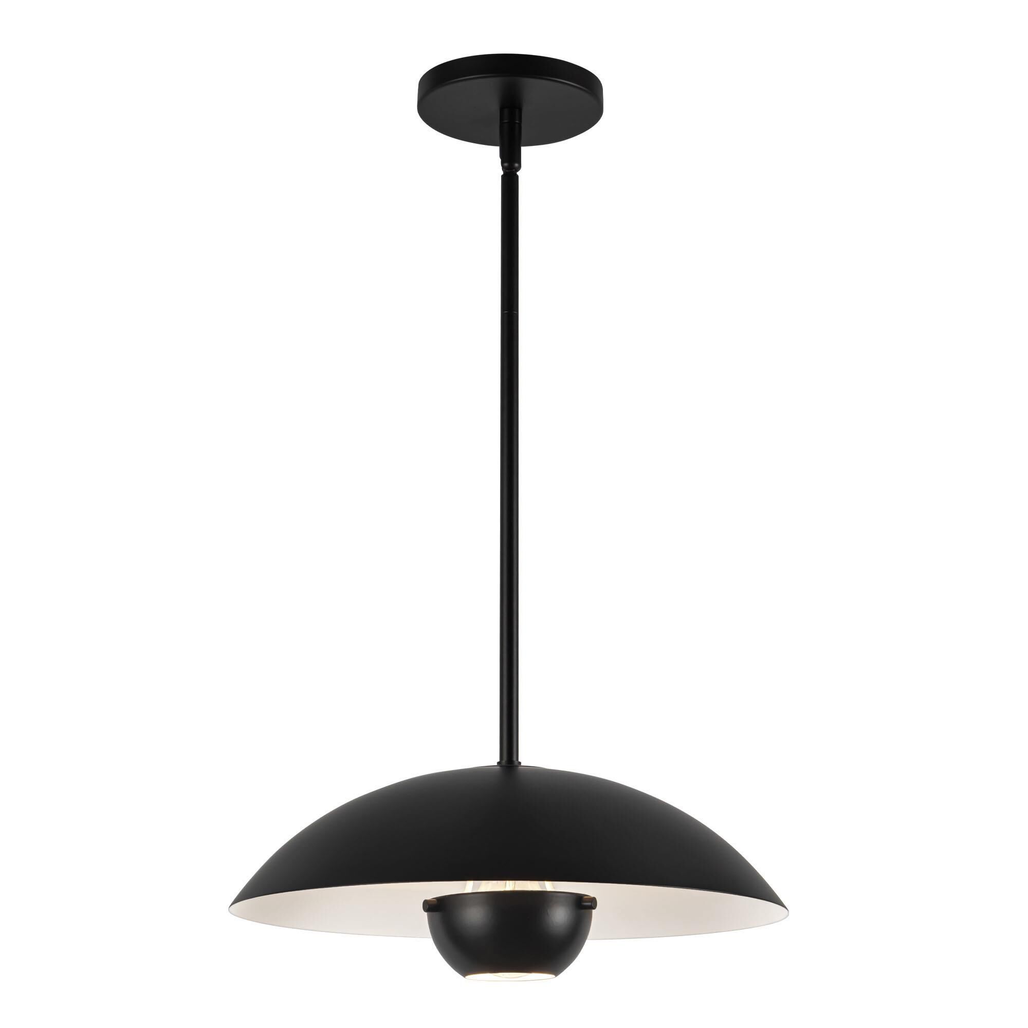 Shown in Black finish and Steel shade