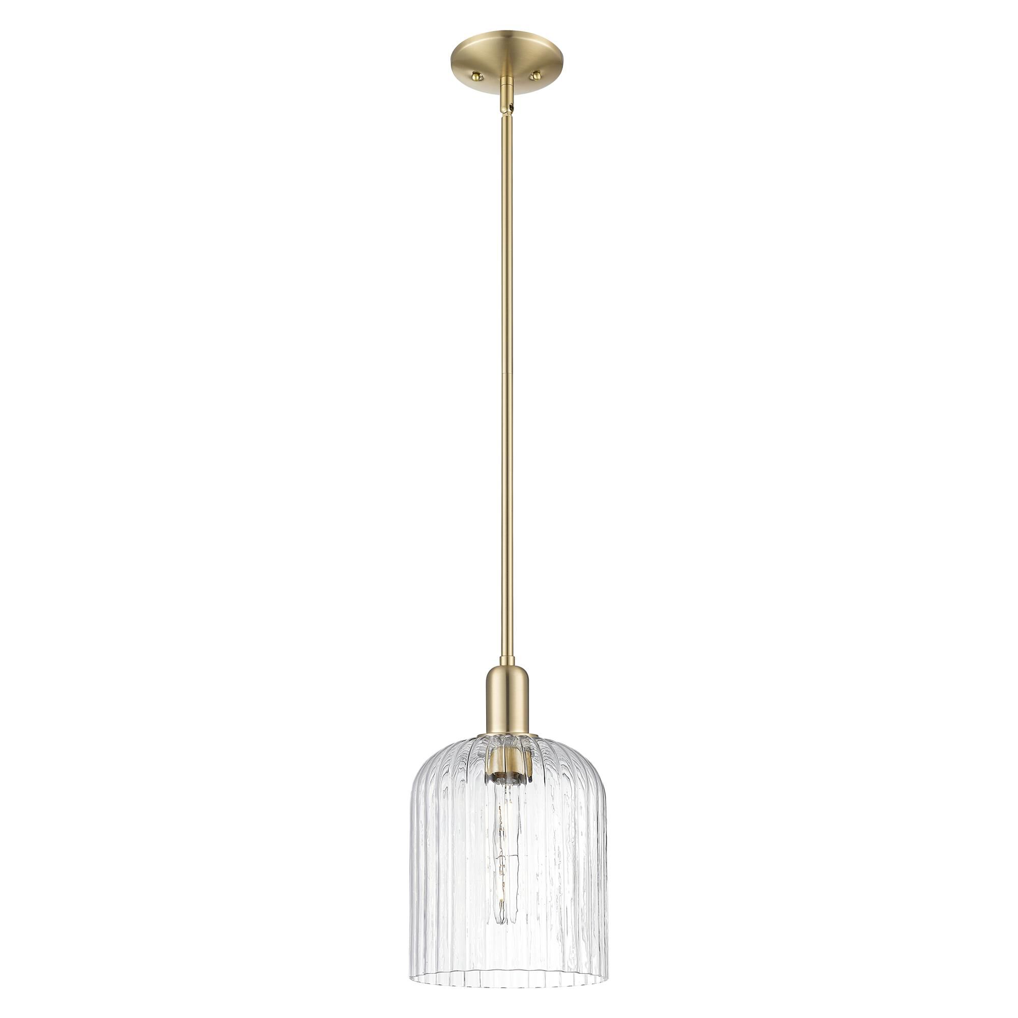 Shown in Champagne Bronze finish and Clear glass