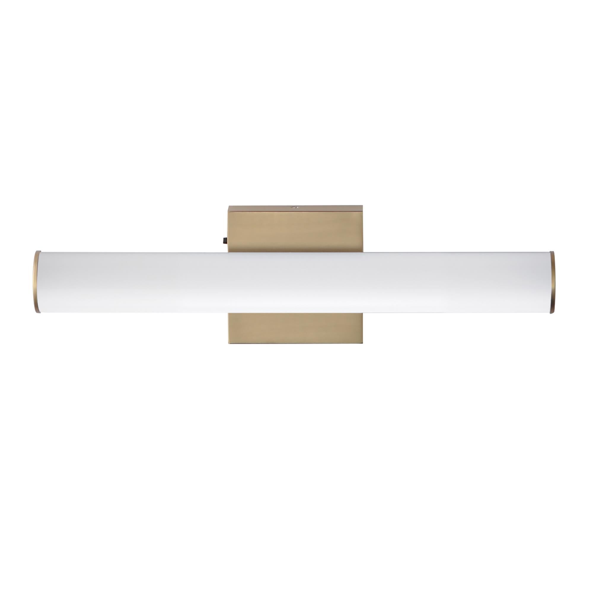 Shown in Natural Aged Brass finish and Polycarbonate shade