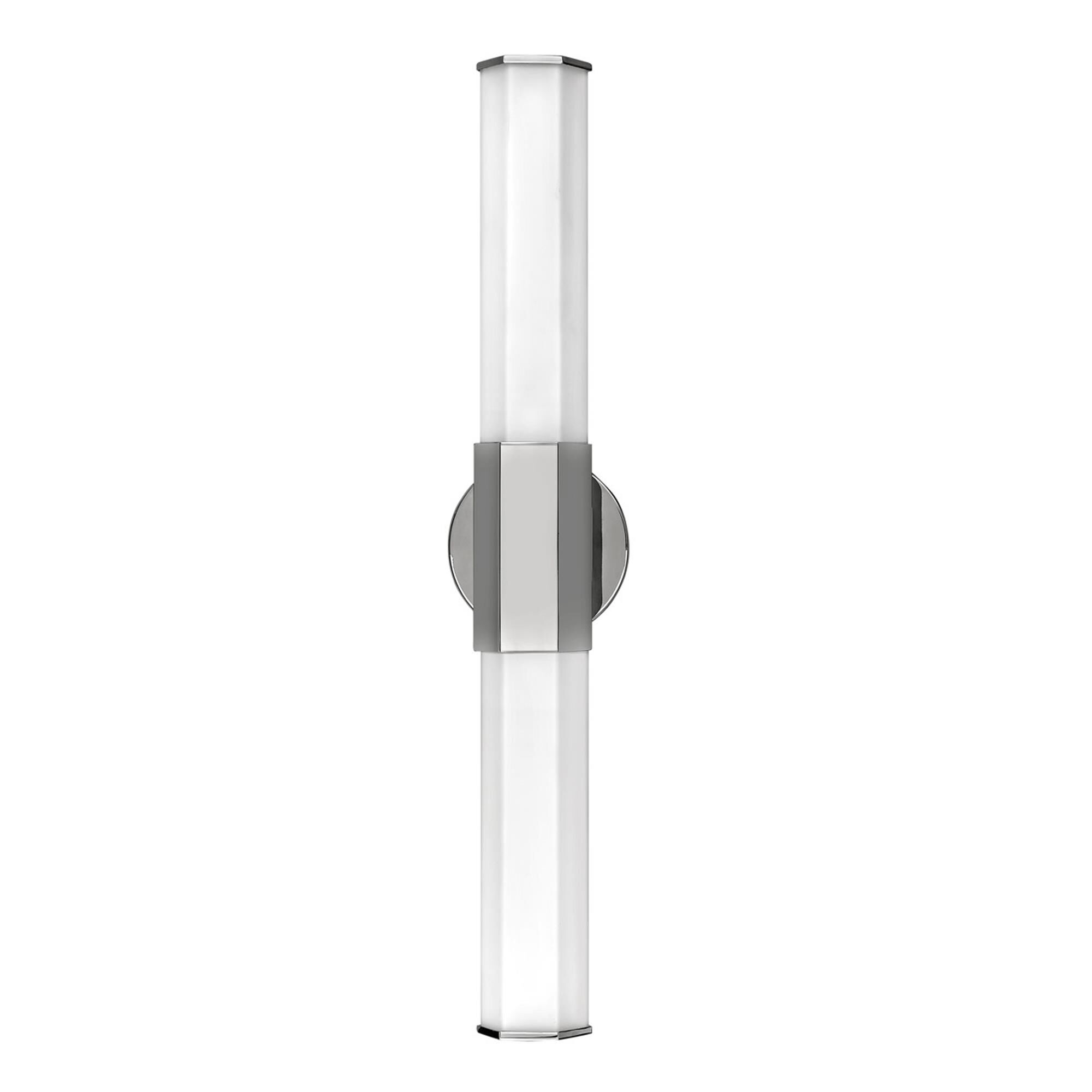 Shown in Polished Nickel finish and Etched glass