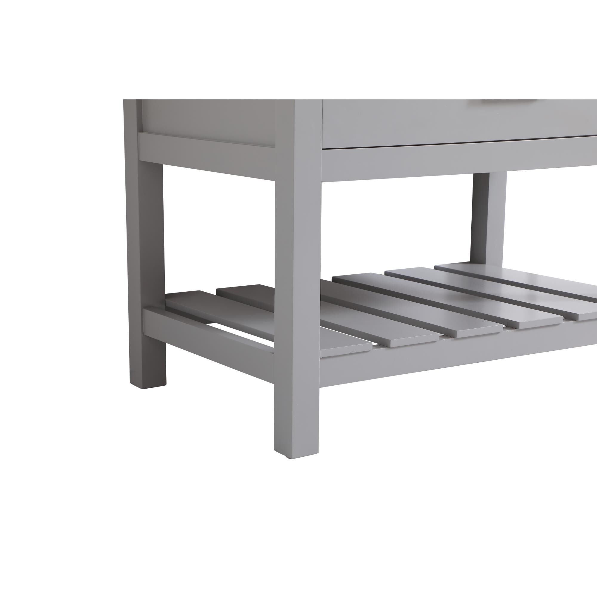 Shown in Grey finish and Without Backsplash accent