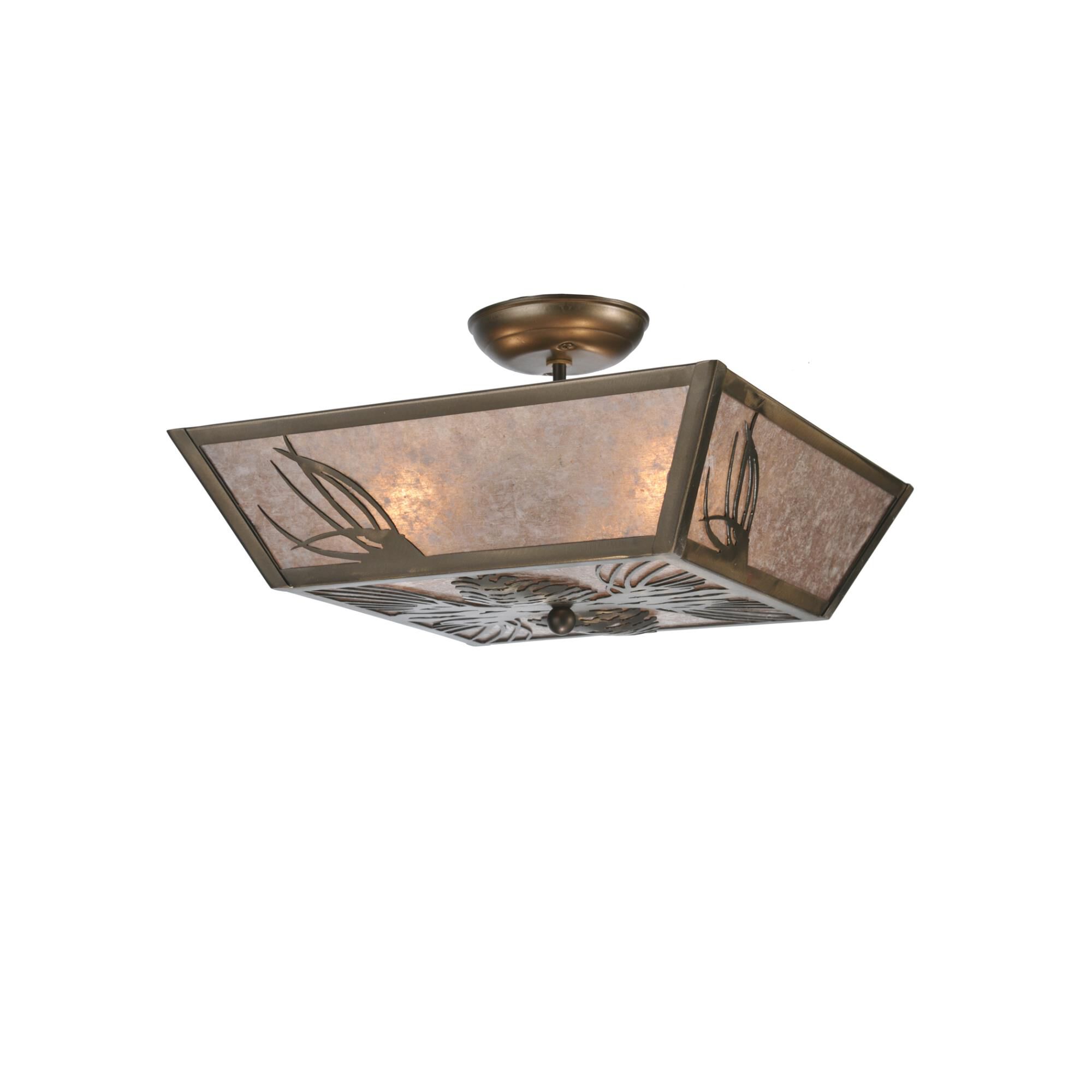 Mountain Pine 21 Inch 4 Light Flush Mount by Meyda Lighting