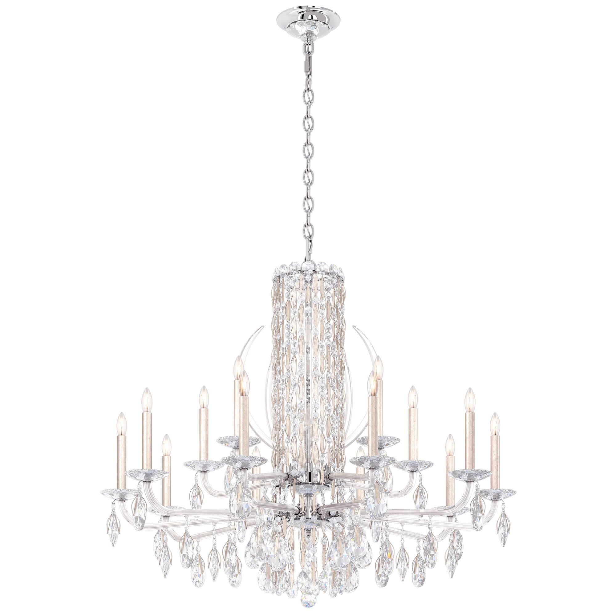 Shown in Antique Silver finish and Clear Radiance crystal