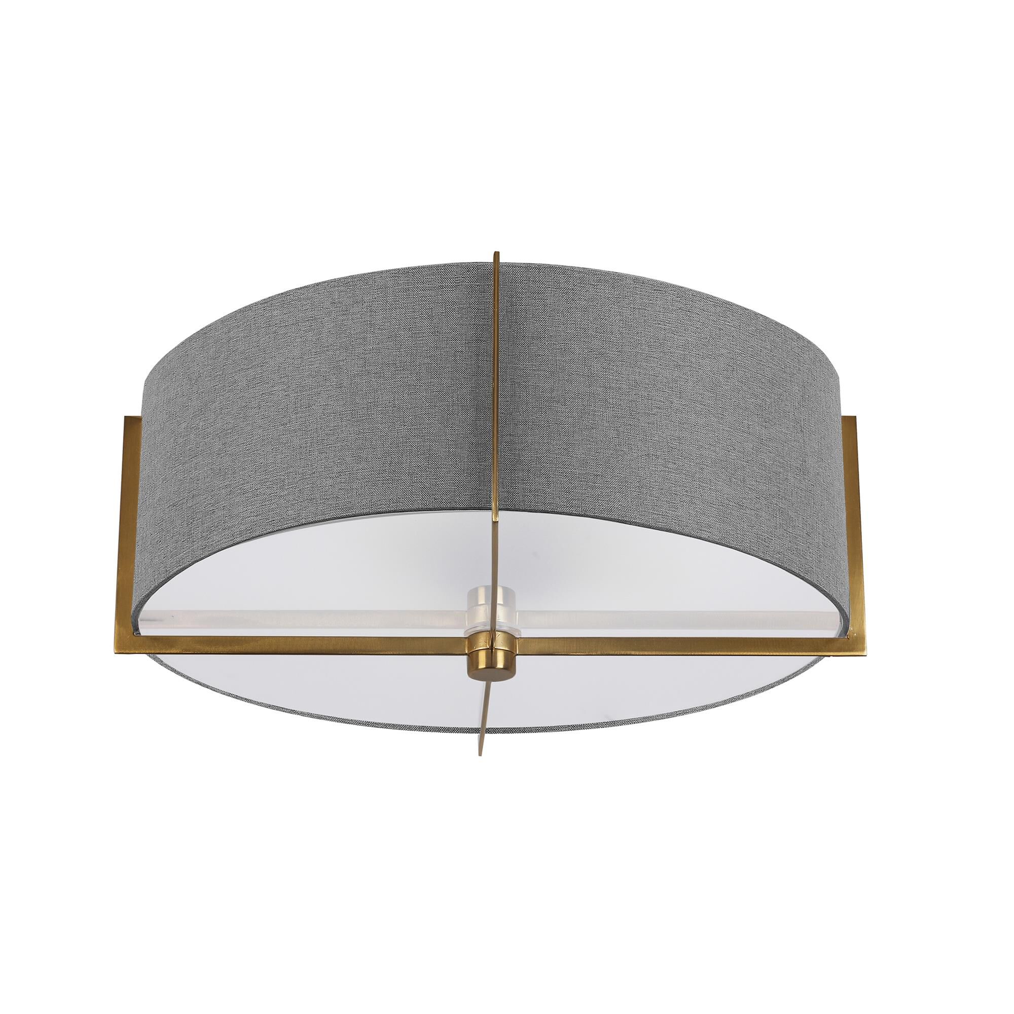 Preston 15 Inch 3 Light Semi Flush Mount by Dainolite