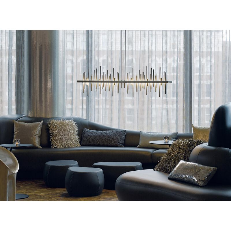 Cityscape Medium Linear Chandelier by Hubbardton Forge
