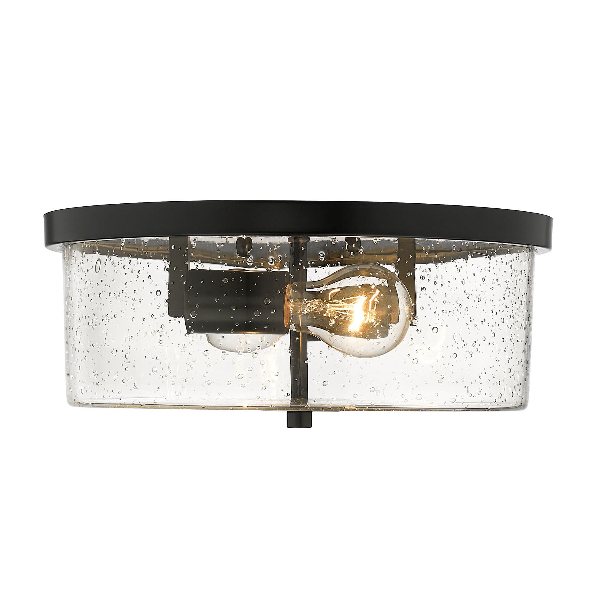 Rayne 12 Inch 2 Light Flush Mount by Golden Lighting