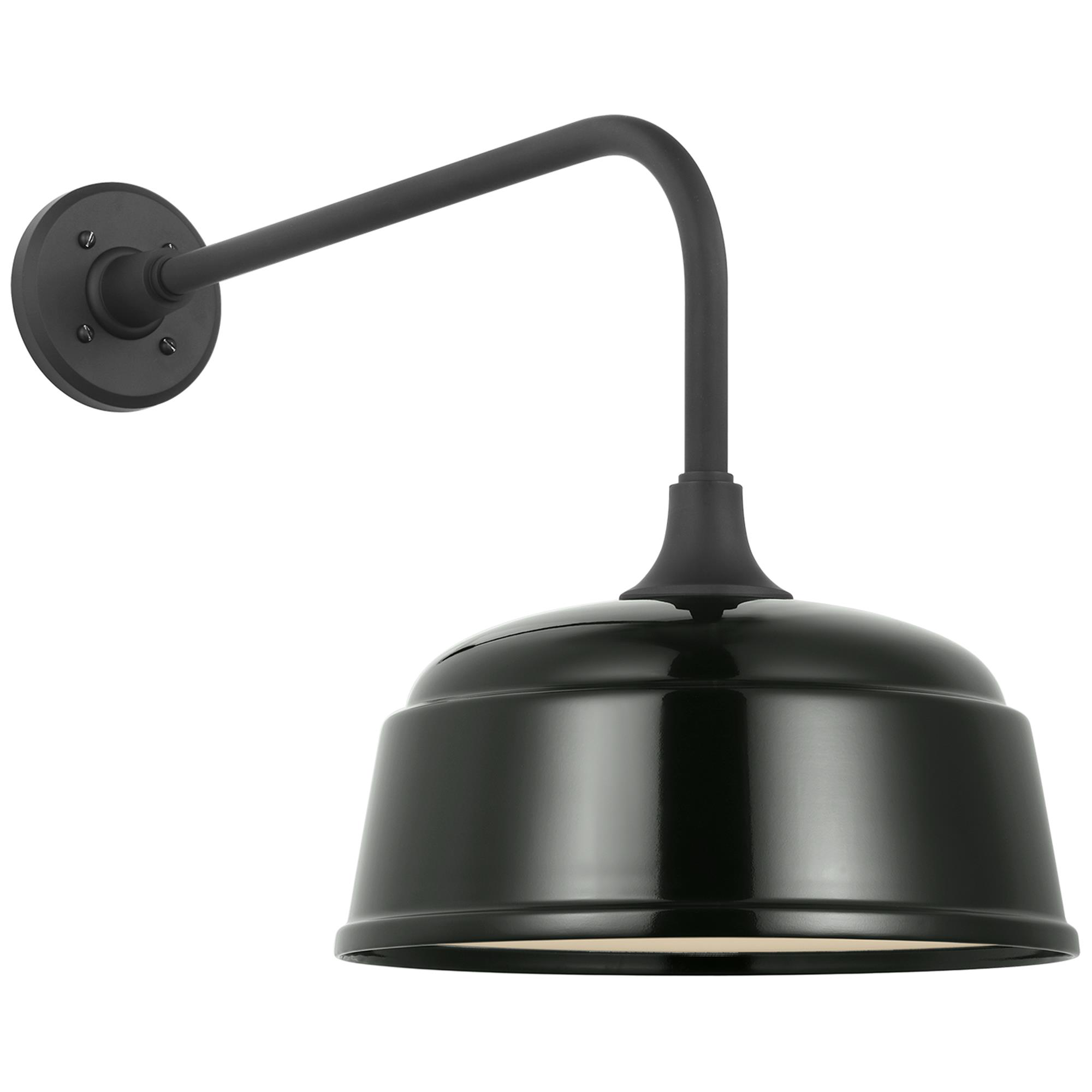 Shown in Matte Black finish and Green shade