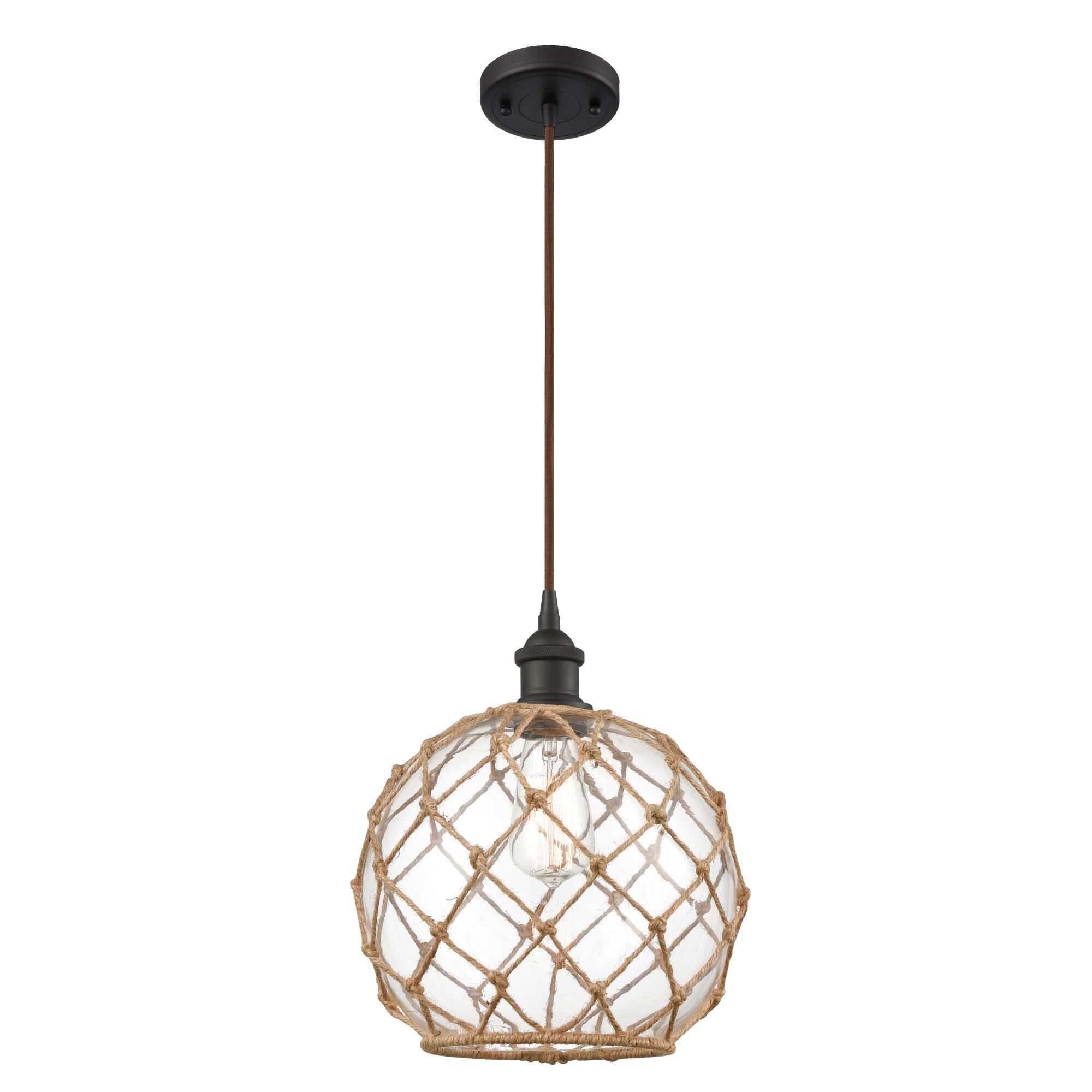 Innovations Lighting Bruno Marashlian Farmhouse Rope 10 Inch Mini Pendant