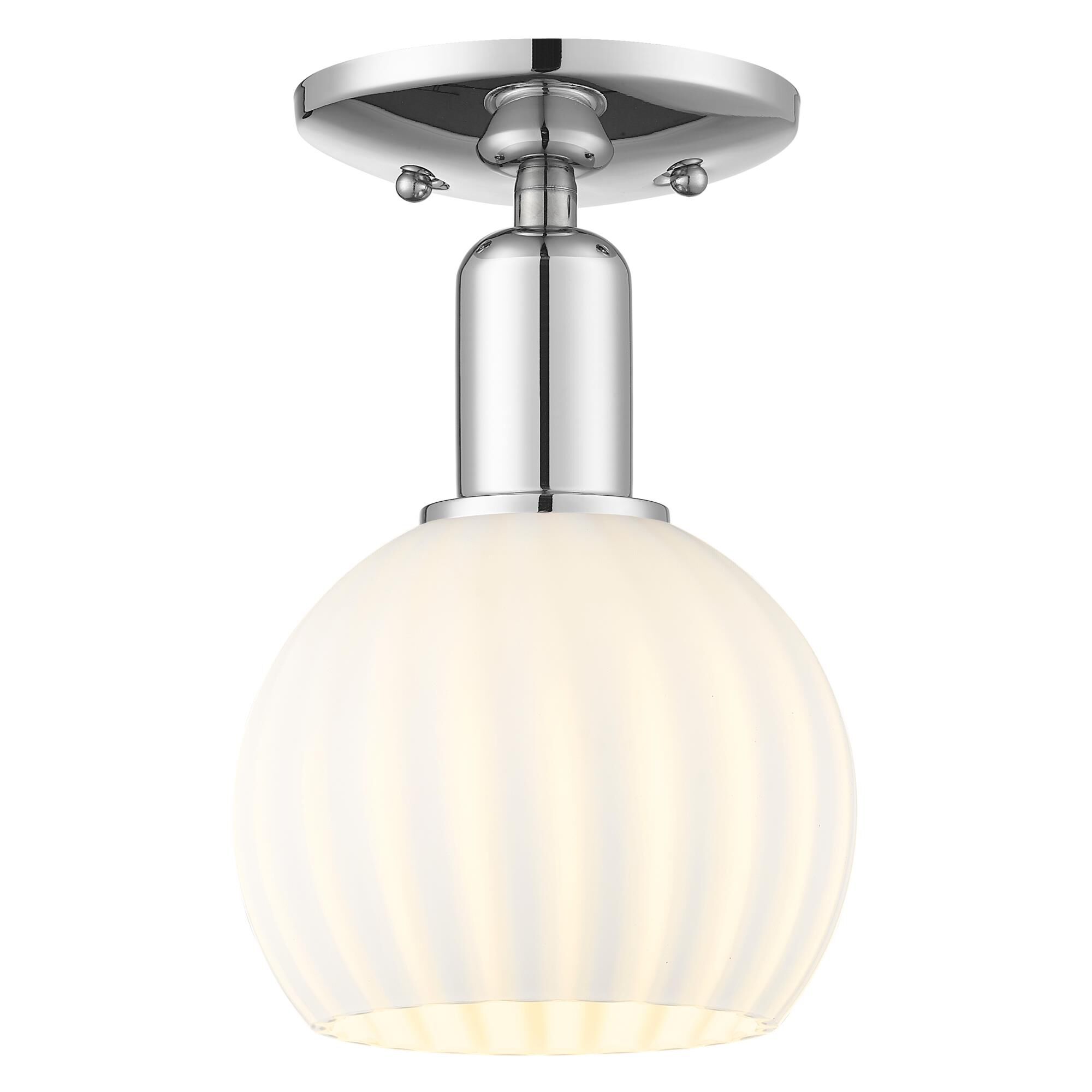 Bruno Marashlian White Venetian 6 Inch Semi Flush Mount by Innovations Lighting