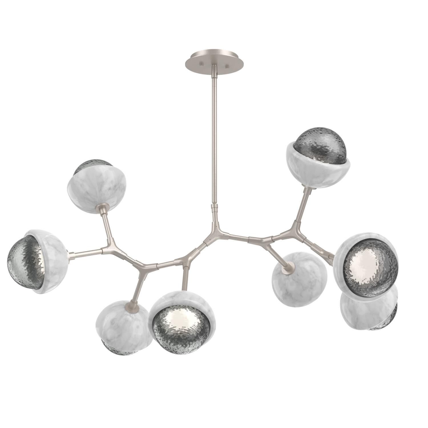 Levi Wilson Cabochon 38 Inch Linear Suspension Light by Hammerton Studio