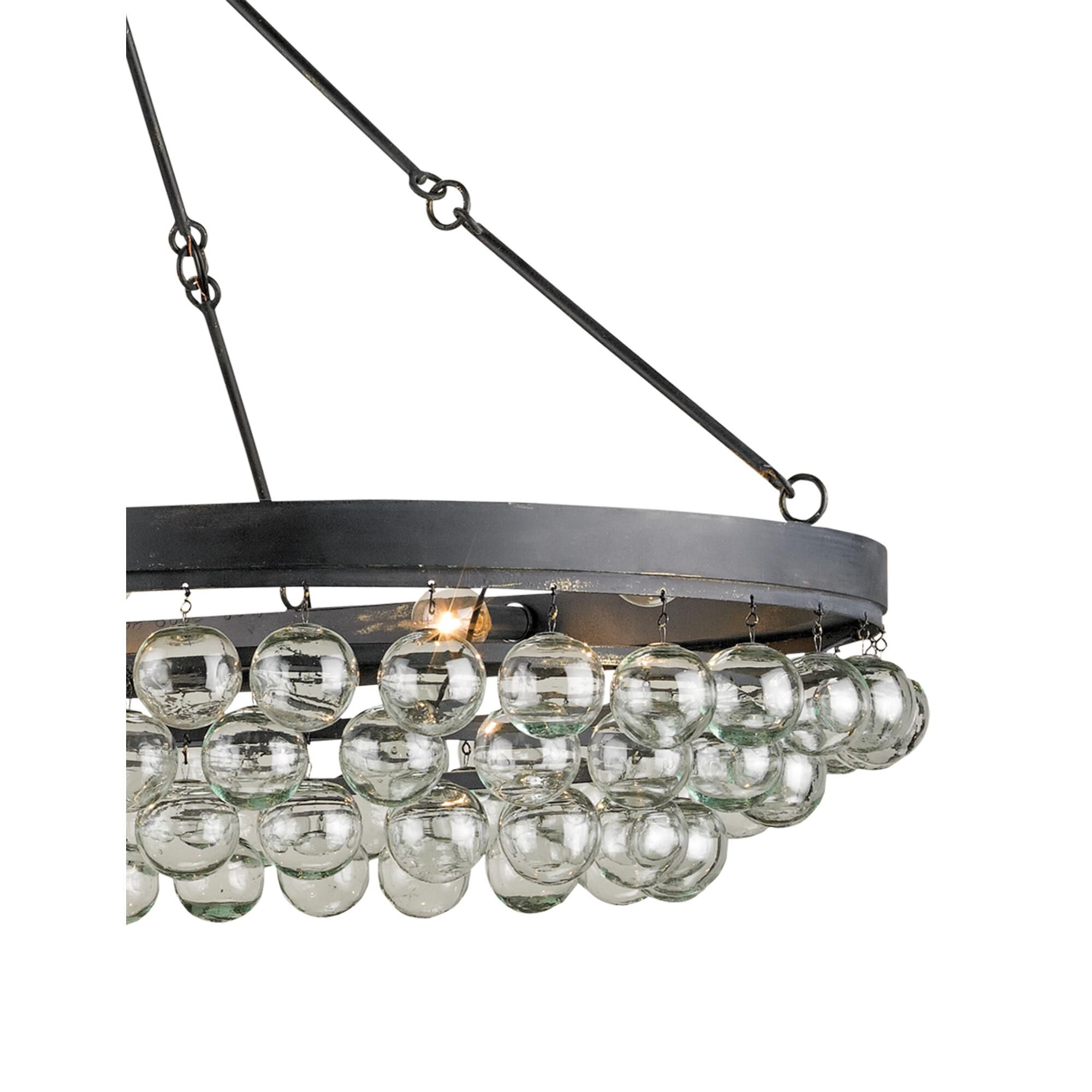 Balthazar 46 Inch 6 Light Semi Flush Mount by Currey and Company
