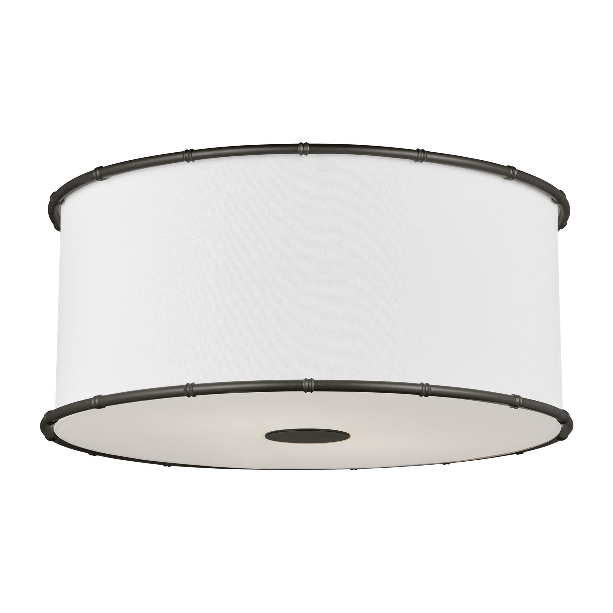 Shown in Aged Iron finish and Silk Screen White Inside Clear Outside glass