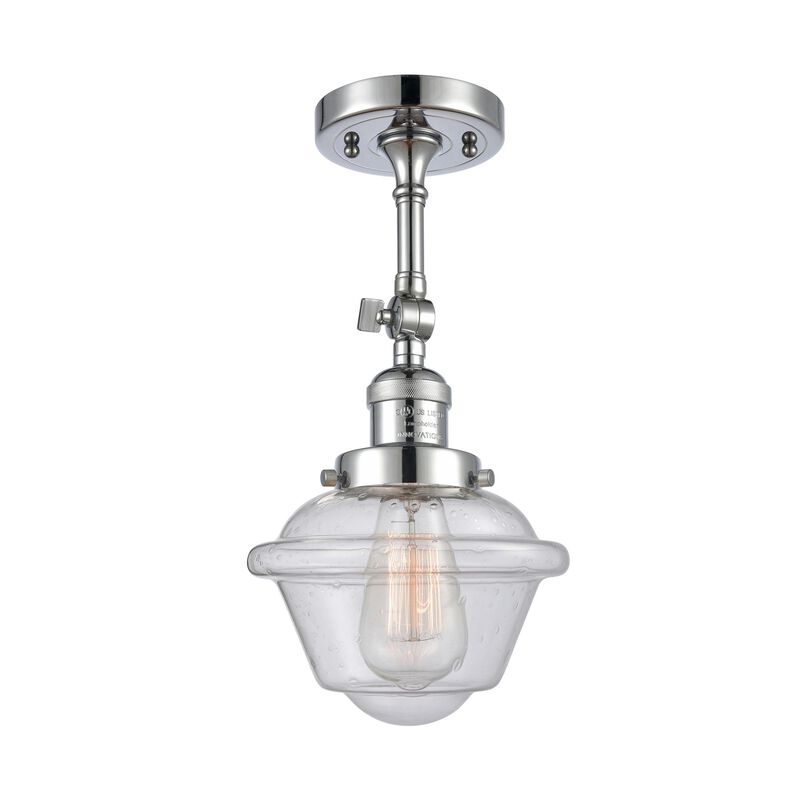 Bruno Marashlian Small Oxford 7 Inch 1 Light Semi Flush Mount by Innovations Lighting