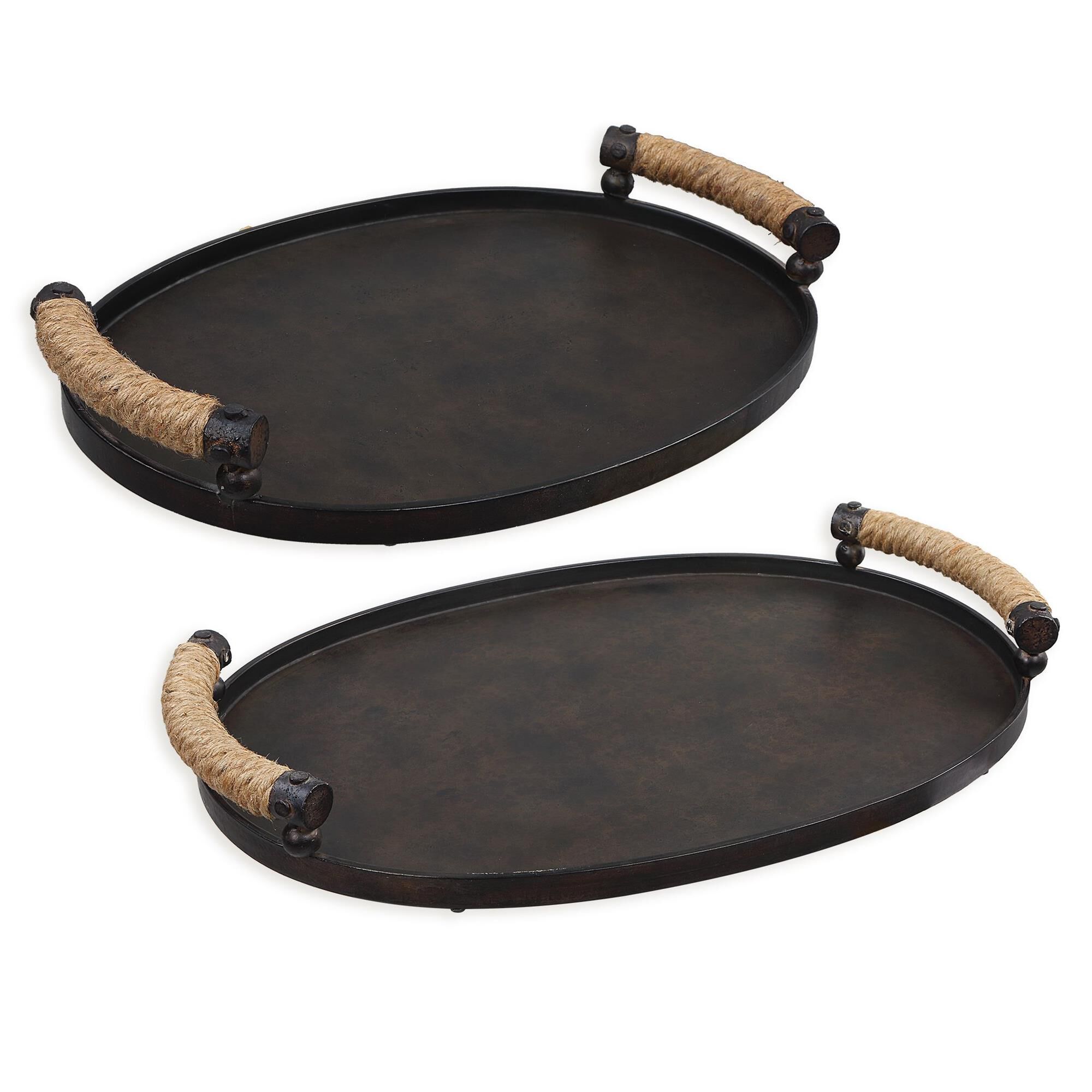 Uttermost Viggo Bronze Trays, Set/2 Tray by Uttermost